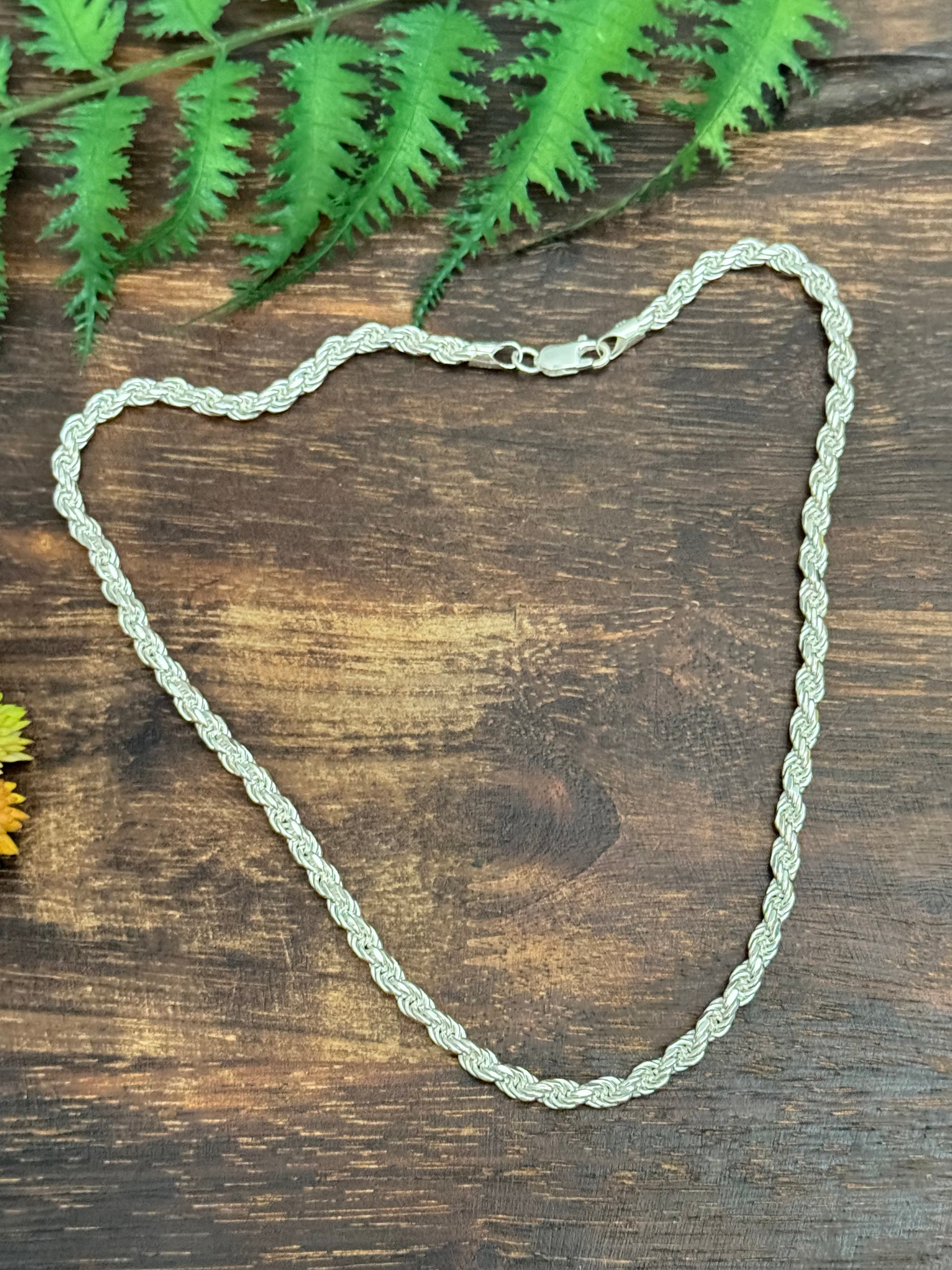 Sterling Silver Italian Links Necklace