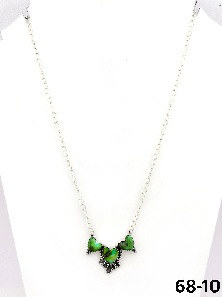 Southwest Made Sonoran Mountain Turquoise & Sterling Silver Necklace