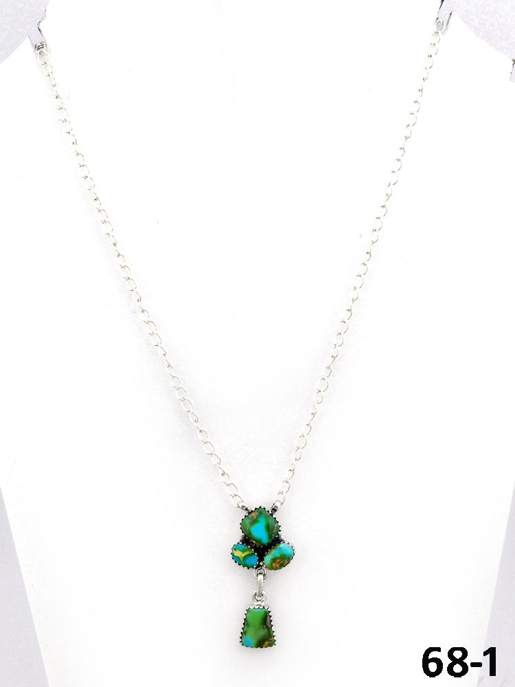 Southwest Made Sonoran Mountain Turquoise & Sterling Silver Necklace
