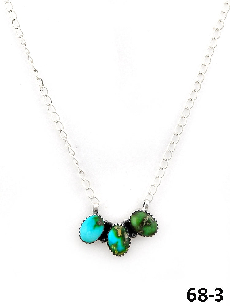 Southwest Made Sonoran Mountain Turquoise & Sterling Silver Necklace