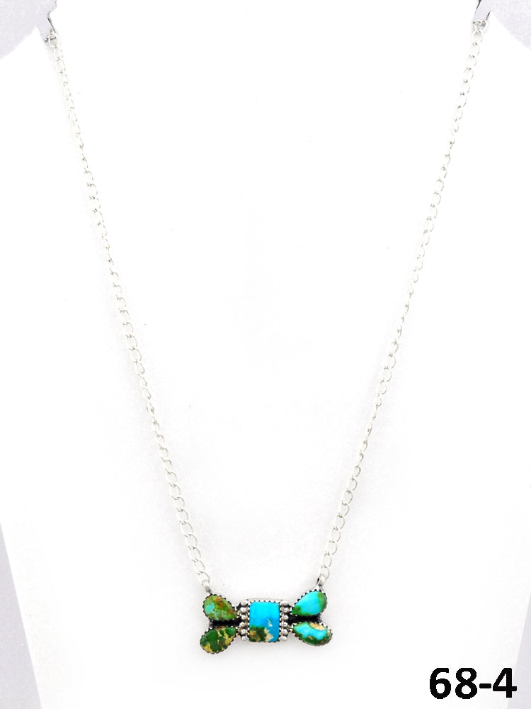 Southwest Made Sonoran Mountain Turquoise & Sterling Silver Necklace