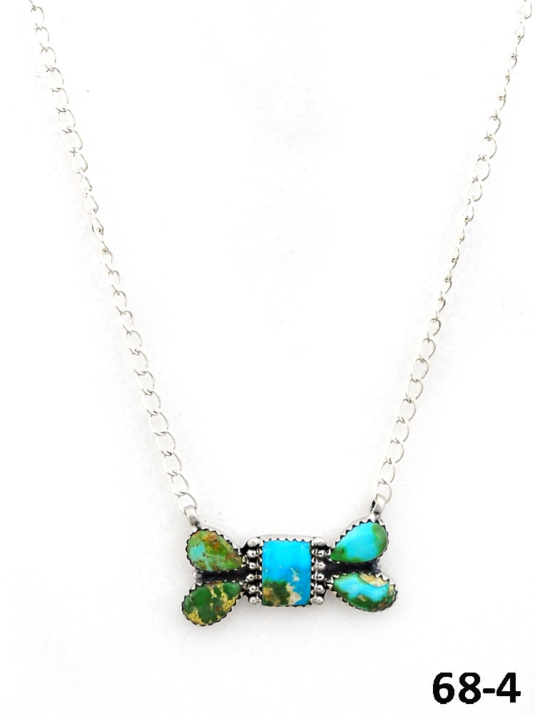 Southwest Made Sonoran Mountain Turquoise & Sterling Silver Necklace
