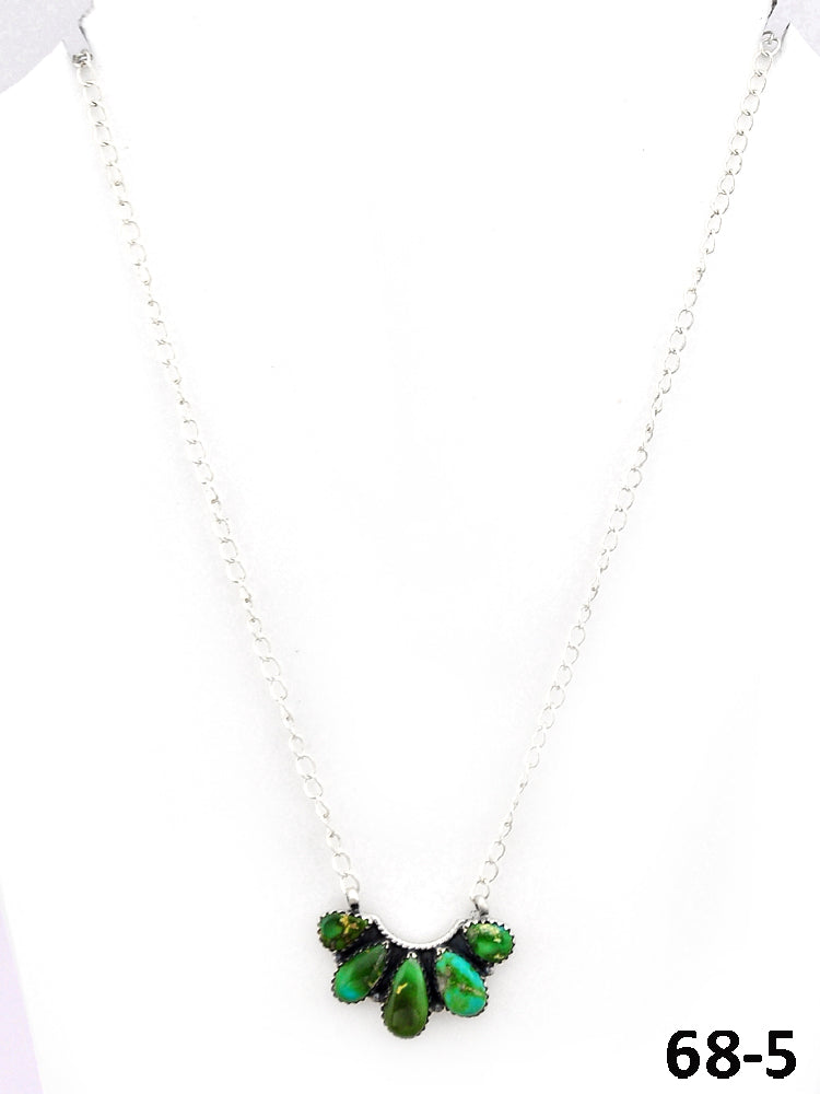 Southwest Made Sonoran Mountain Turquoise & Sterling Silver Necklace