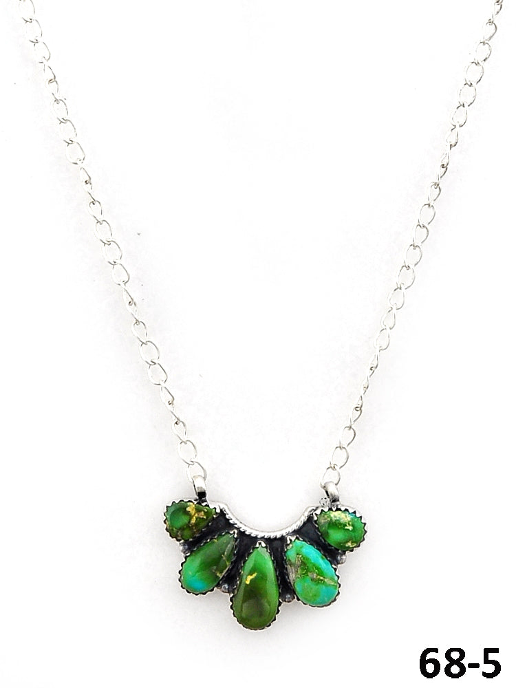 Southwest Made Sonoran Mountain Turquoise & Sterling Silver Necklace