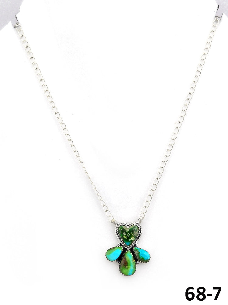 Southwest Made Sonoran Mountain Turquoise & Sterling Silver Necklace