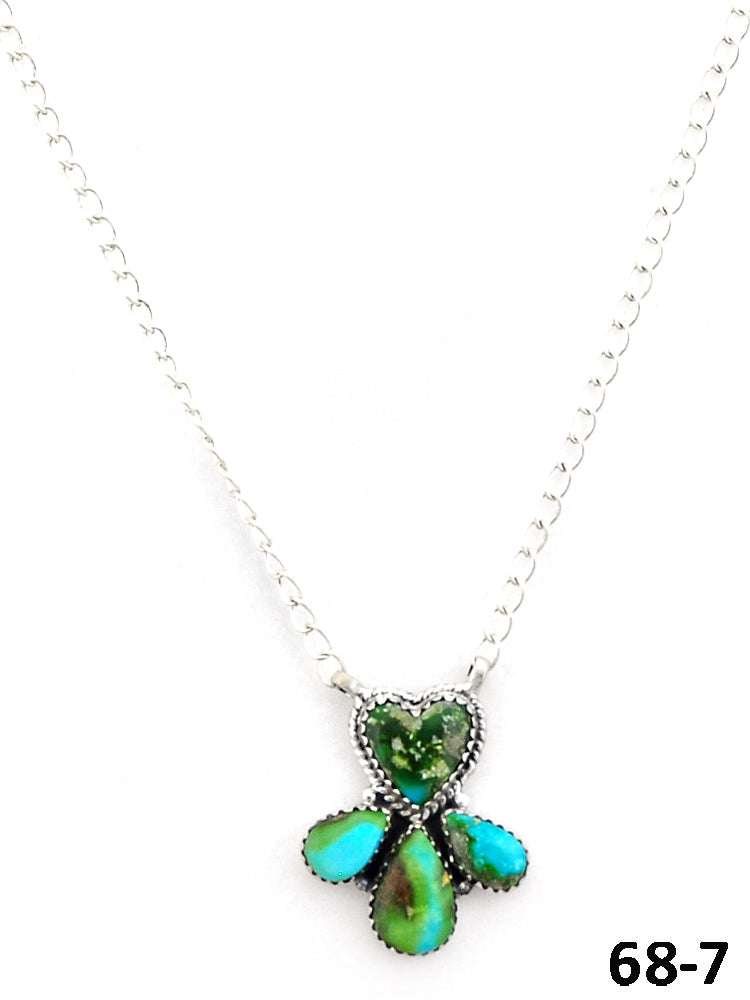 Southwest Made Sonoran Mountain Turquoise & Sterling Silver Necklace