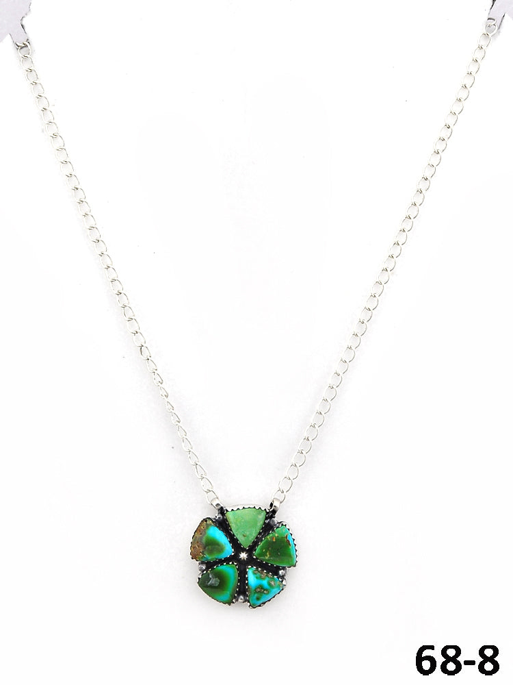 Southwest Made Sonoran Mountain Turquoise & Sterling Silver Necklace