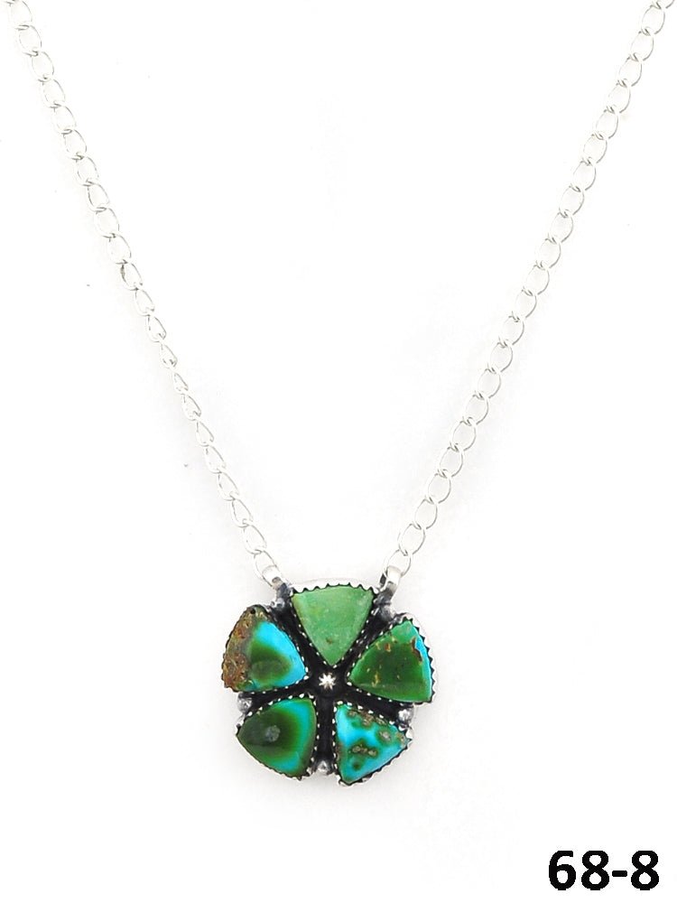 Southwest Made Sonoran Mountain Turquoise & Sterling Silver Necklace