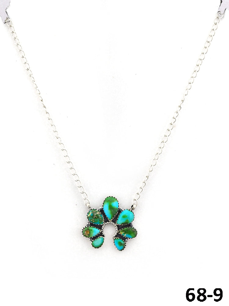 Southwest Made Sonoran Mountain Turquoise & Sterling Silver Necklace