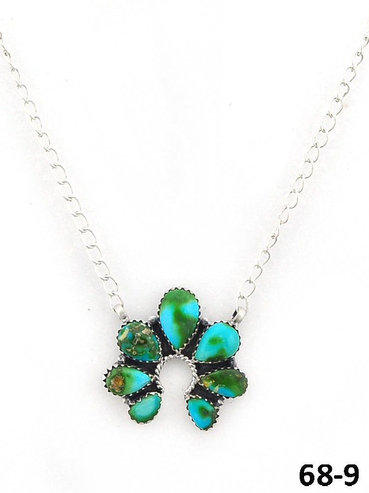 Southwest Made Sonoran Mountain Turquoise & Sterling Silver Necklace