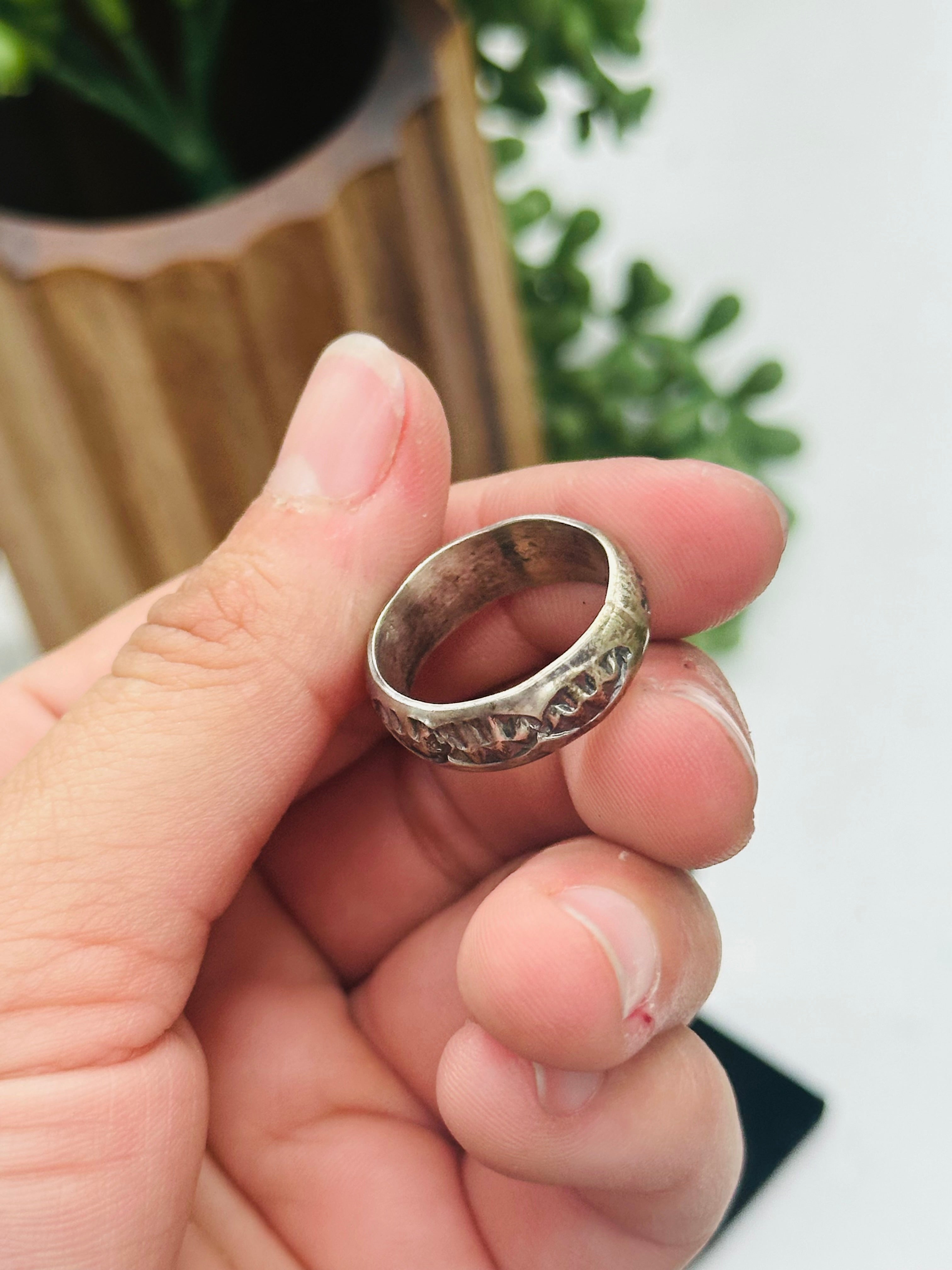 Navajo Made Sterling Silver Ring