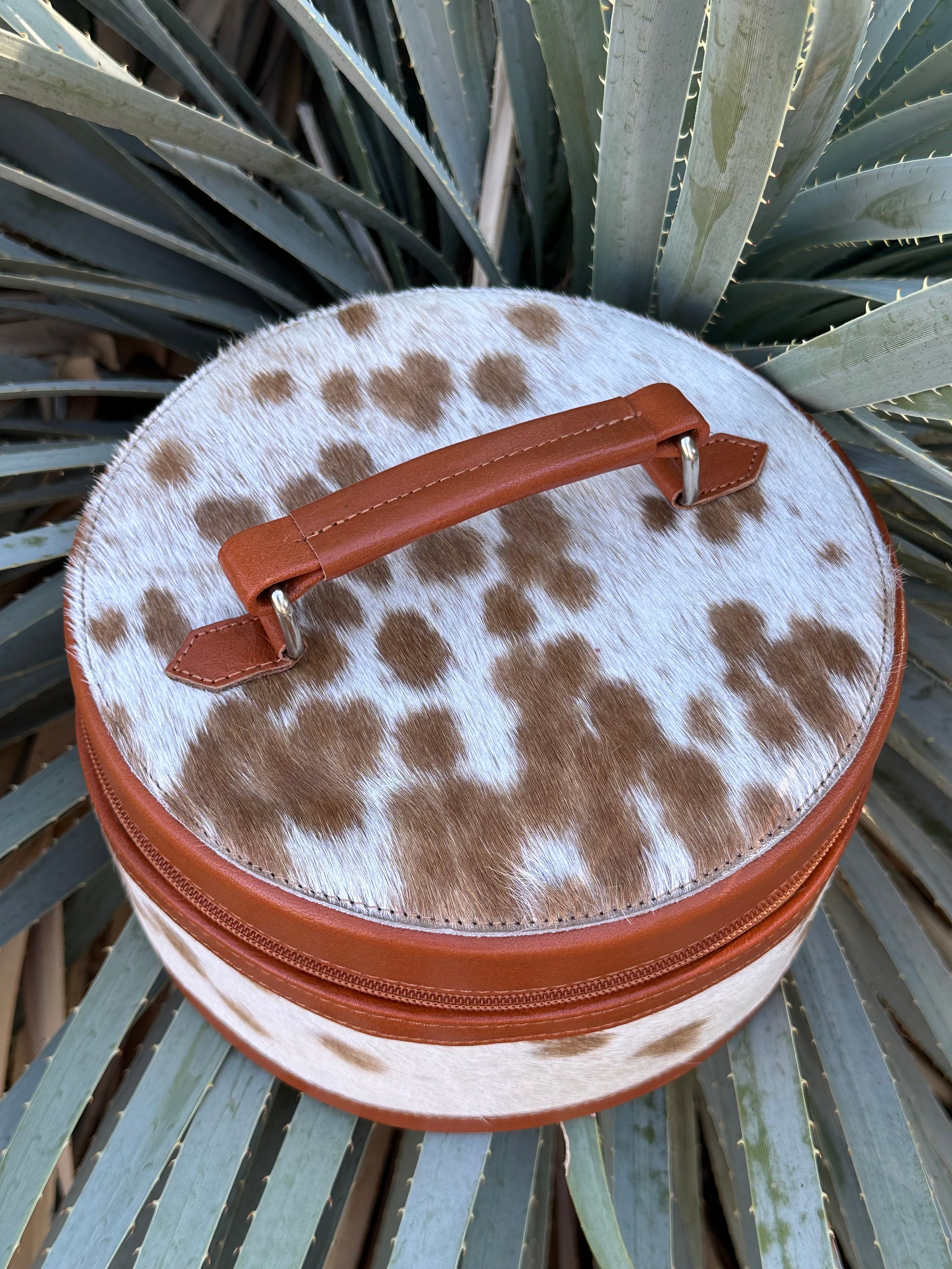 Genuine Leather & Cowhide Jewelry Box