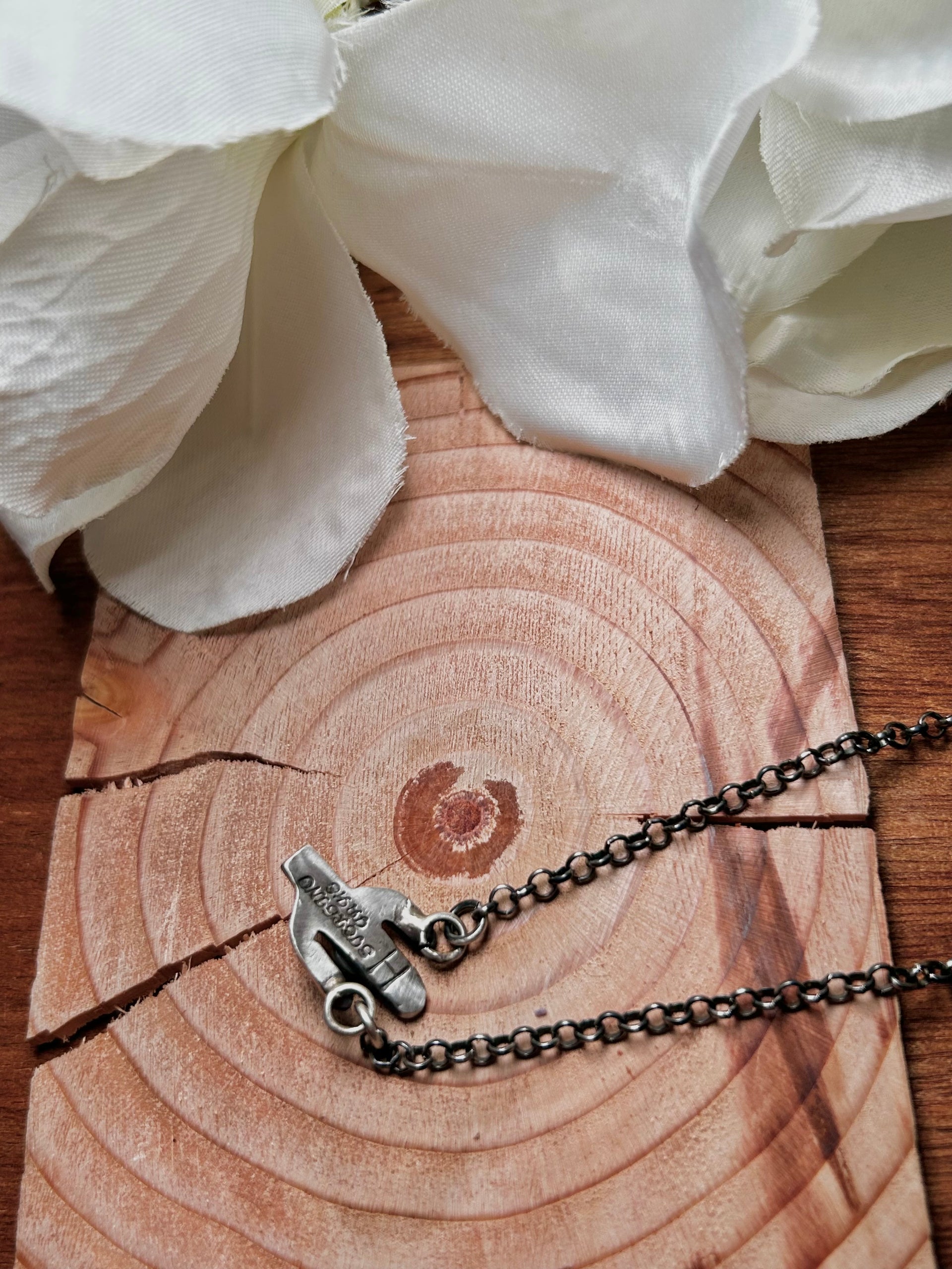 Navajo Made Kingman Turquoise & Sterling Silver Necklace