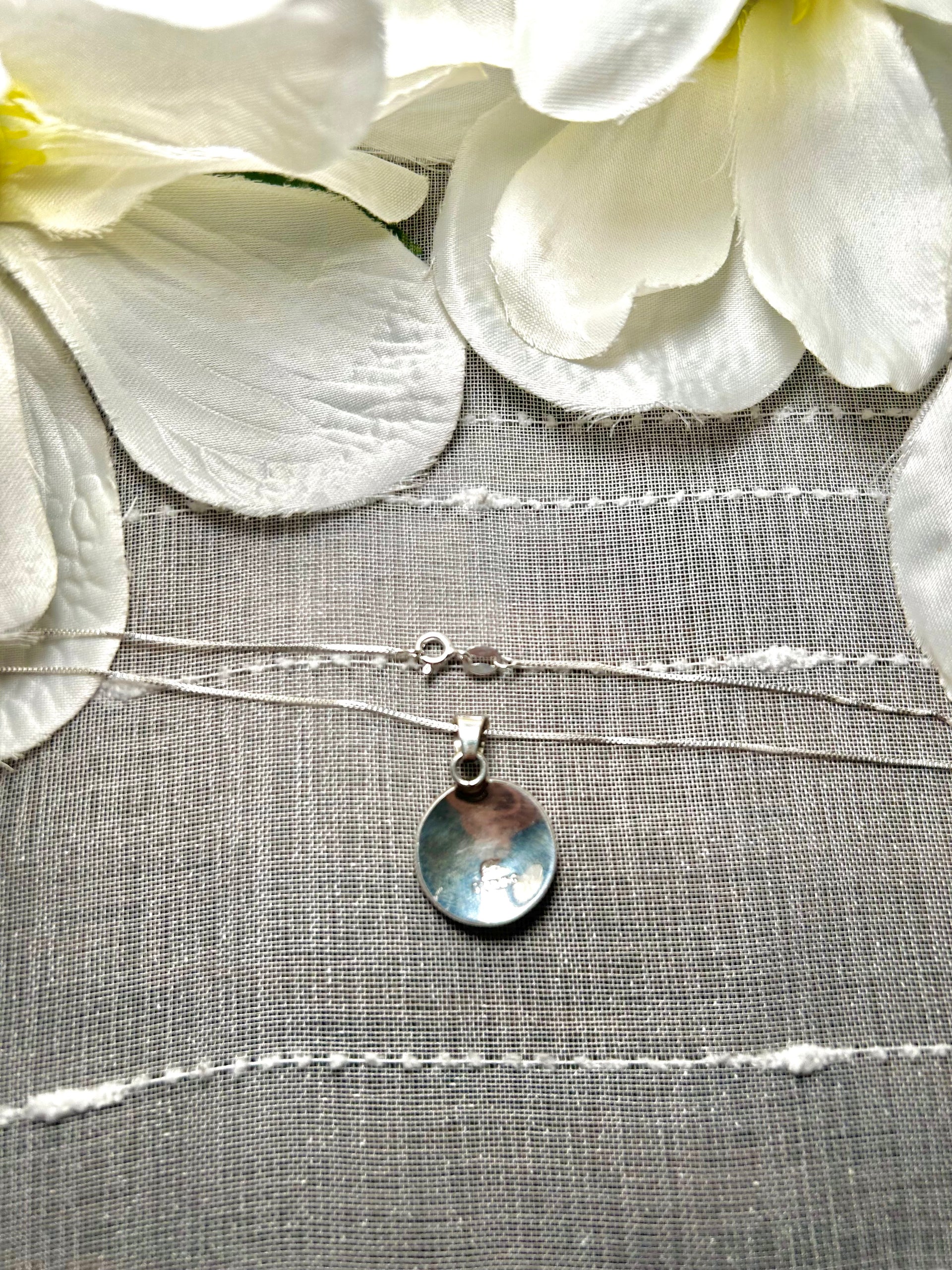 Navajo Made Sterling Silver Necklace