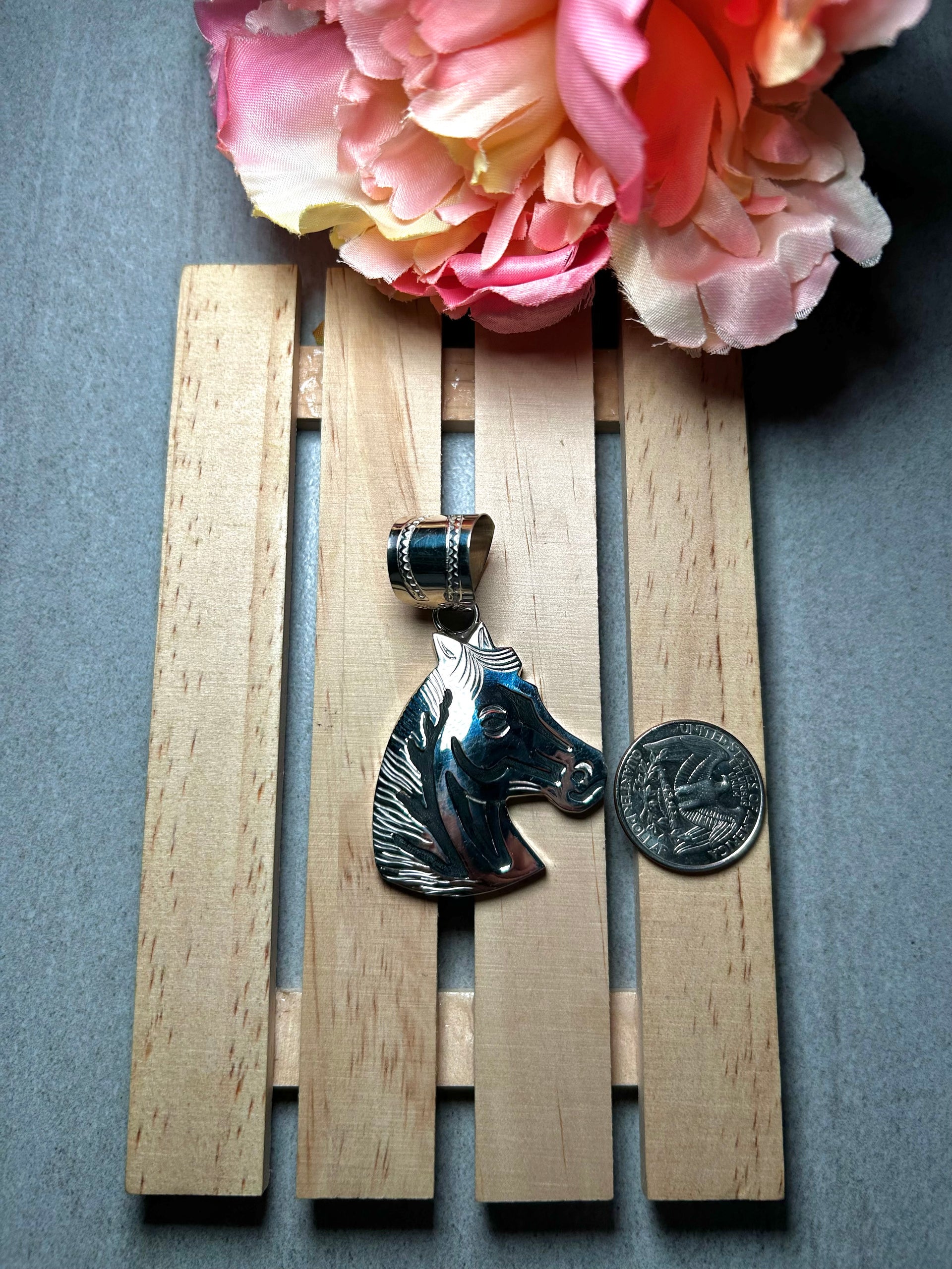 Navajo Made Sterling Silver Pendant