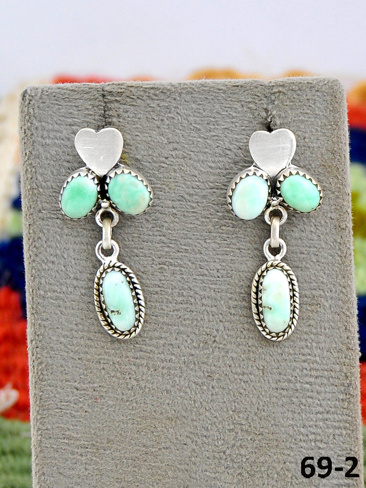 Southwest Made Paloma & Sterling Silver Studs Earrings