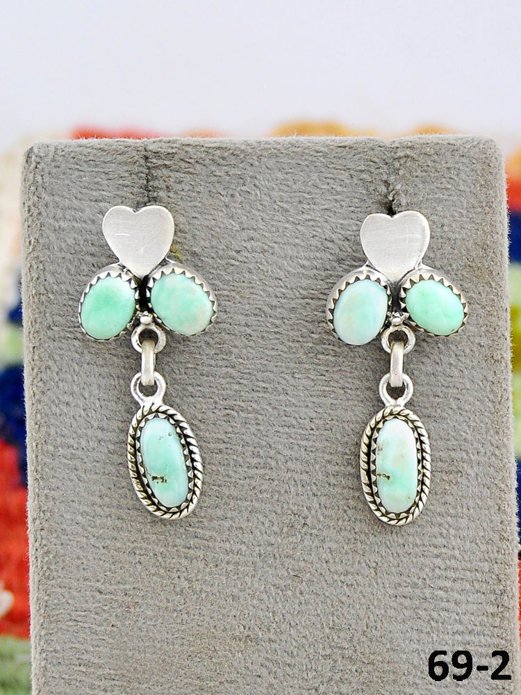 Southwest Made Paloma & Sterling Silver Studs Earrings