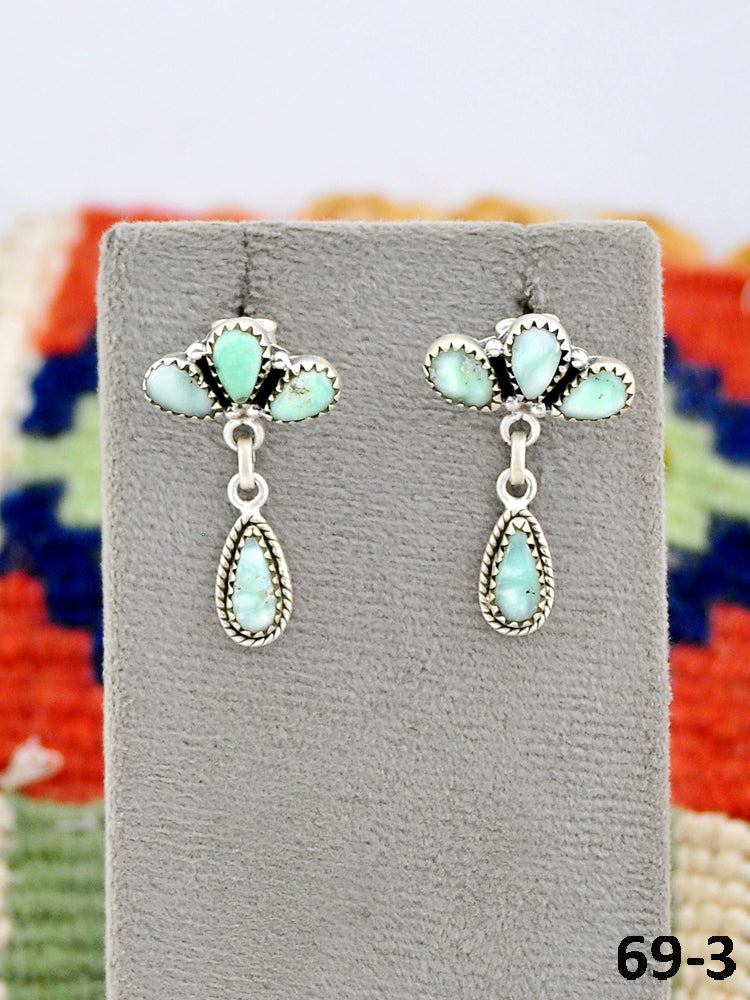 Southwest Made Paloma & Sterling Silver Studs Earrings