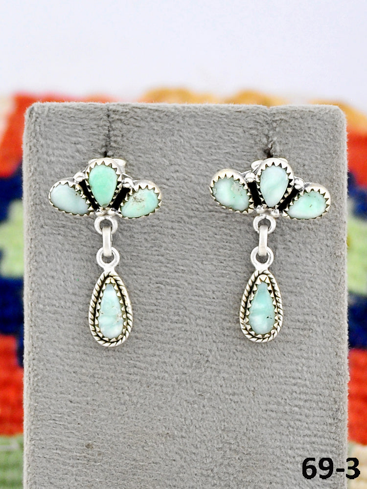 Southwest Made Paloma & Sterling Silver Studs Earrings