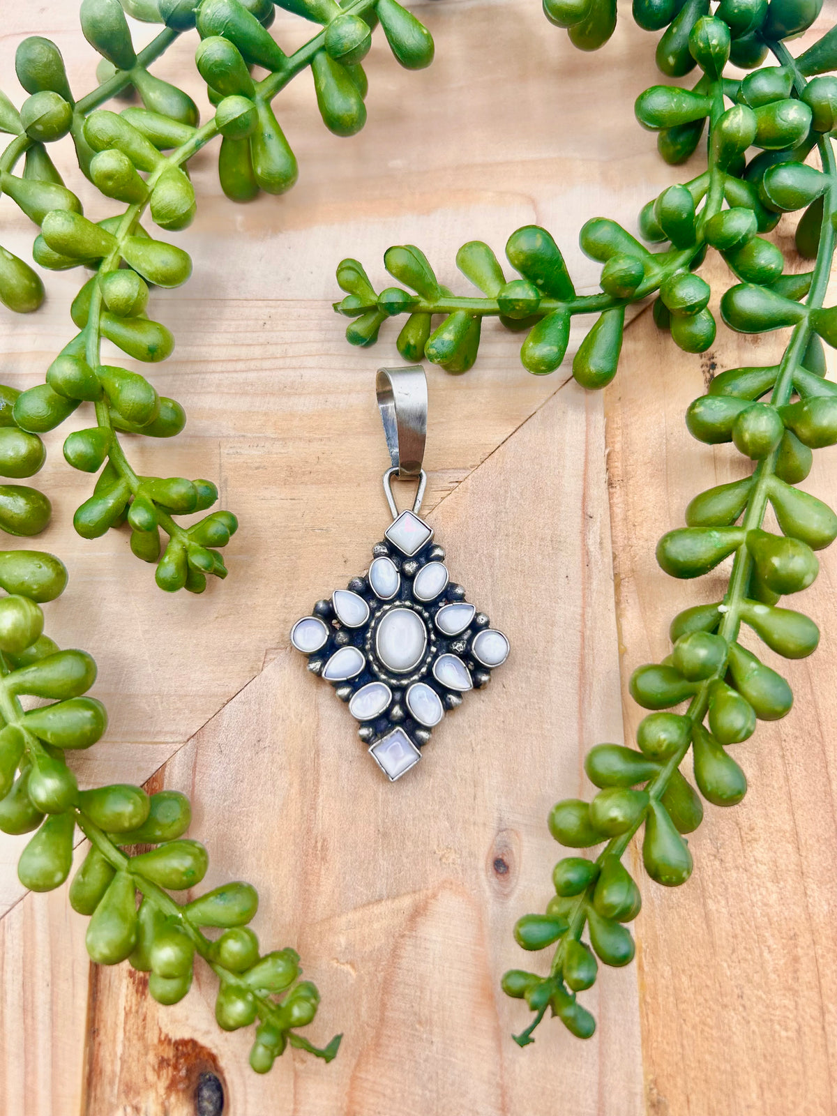 Travis Jim Mother of Pearl & Sterling Silver Pendant