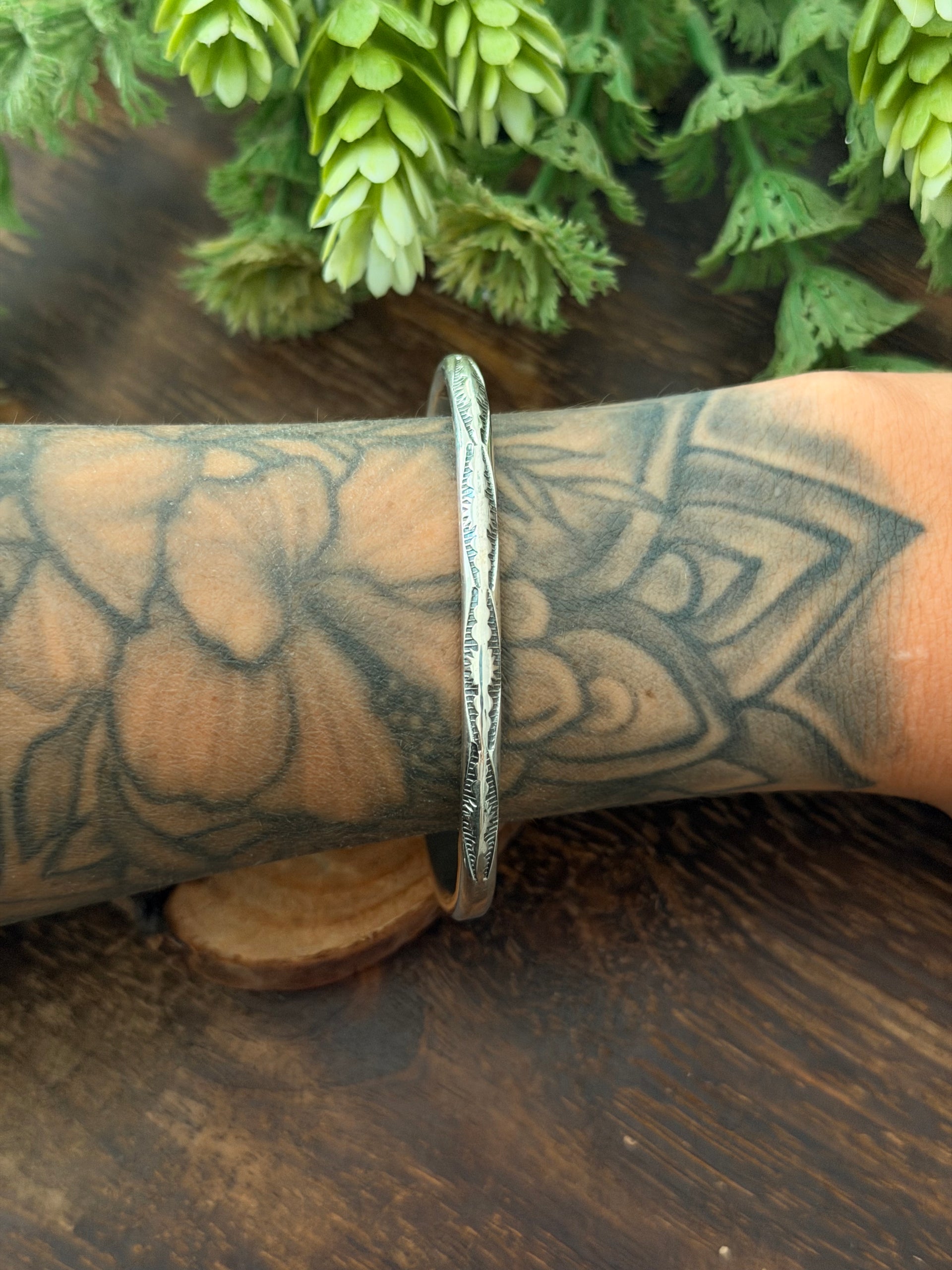 Navajo Made Sterling Silver Cuff Bracelet