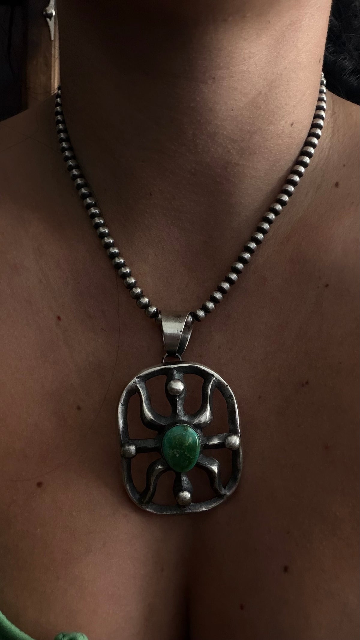 Chimney Butte Sonoran Gold & Sterling Silver Pendant