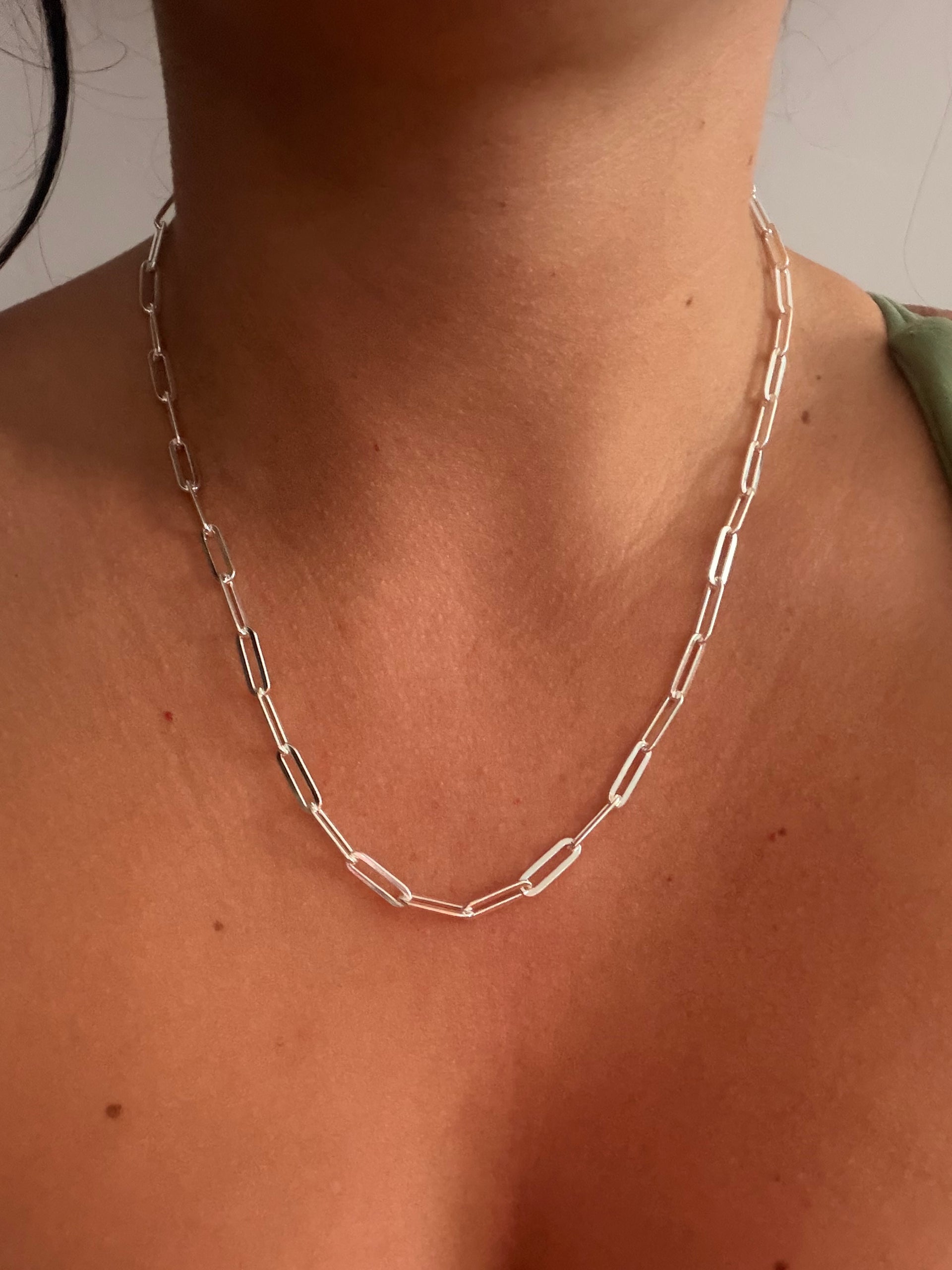 Handmade Sterling Silver Link Necklace