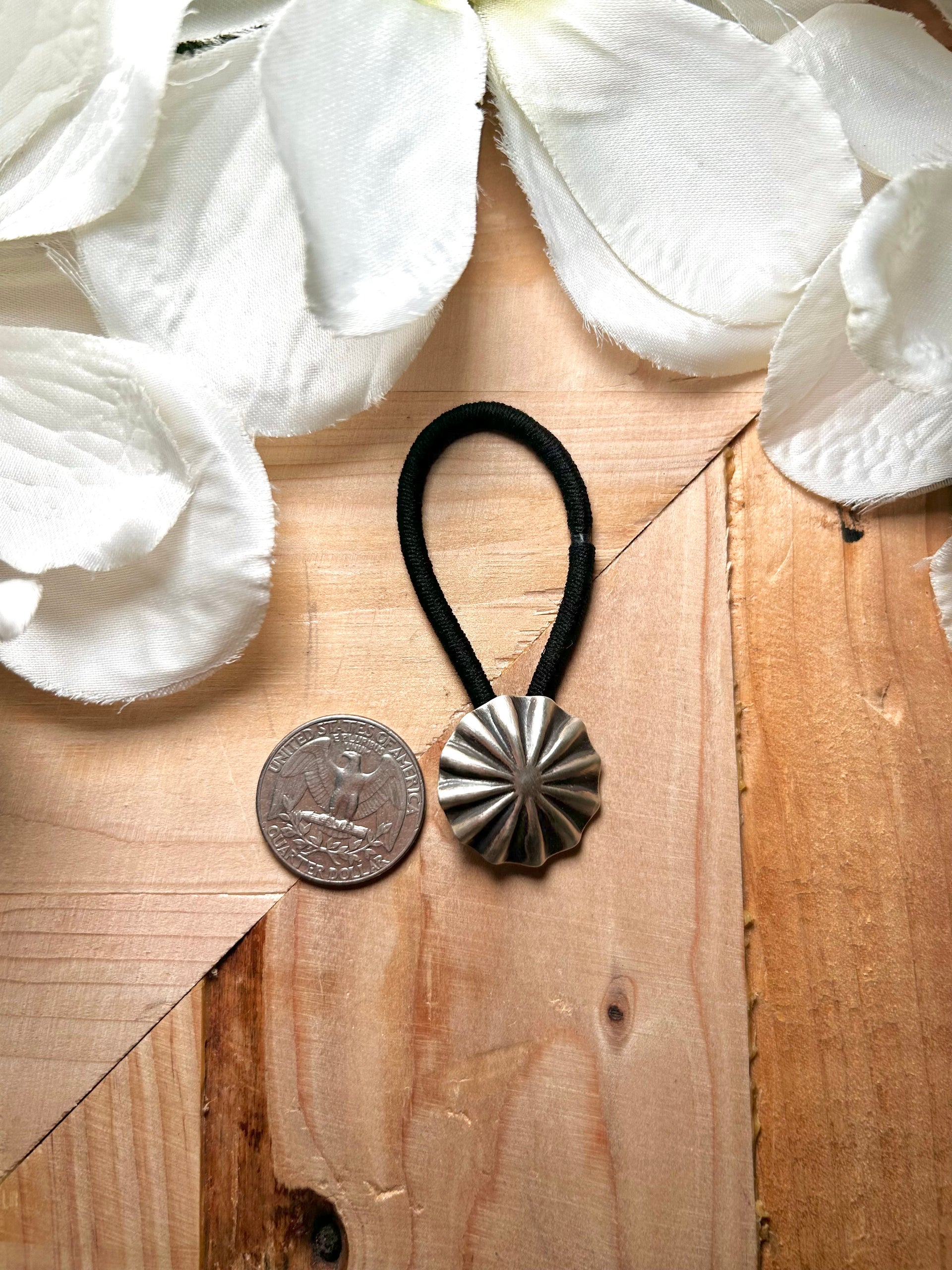 Navajo Made Sterling Silver Hair Tie