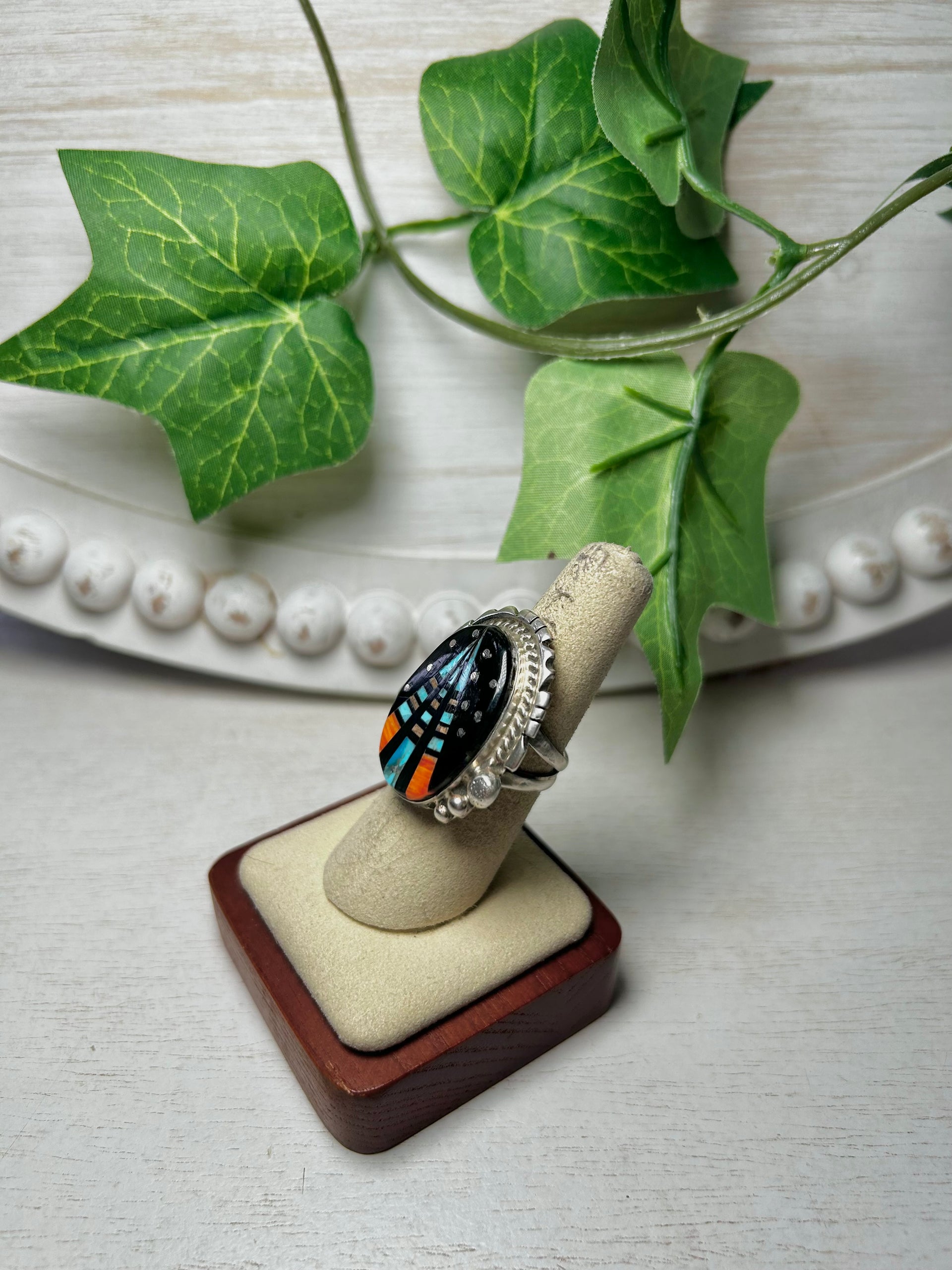 Ray Jack Multi Stone & Sterling Silver Ring Size 6.5