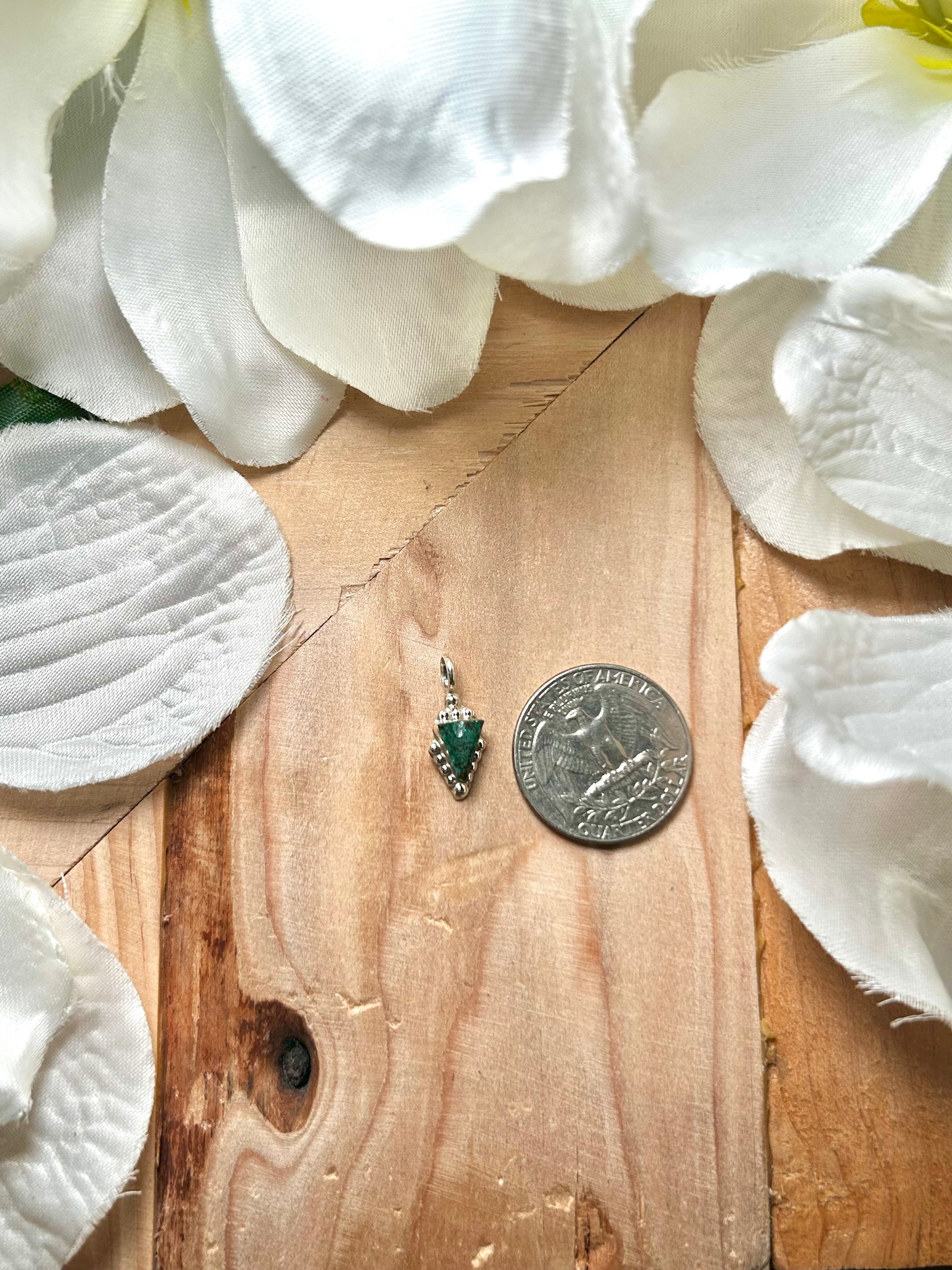 Navajo Made Kingman Turquoise & Sterling Silver Pendant