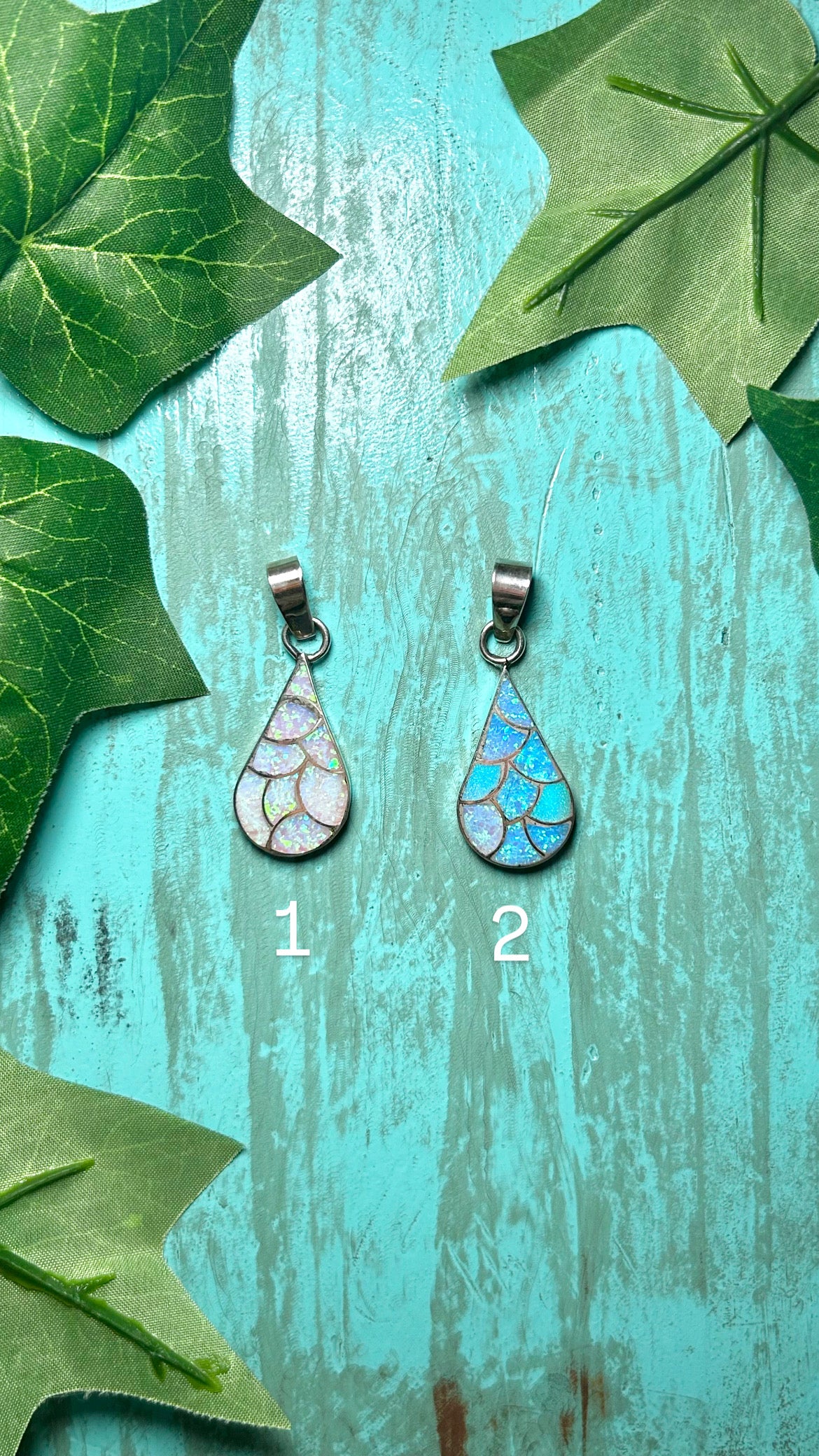 Zuni Opal & Sterling Silver Pendant