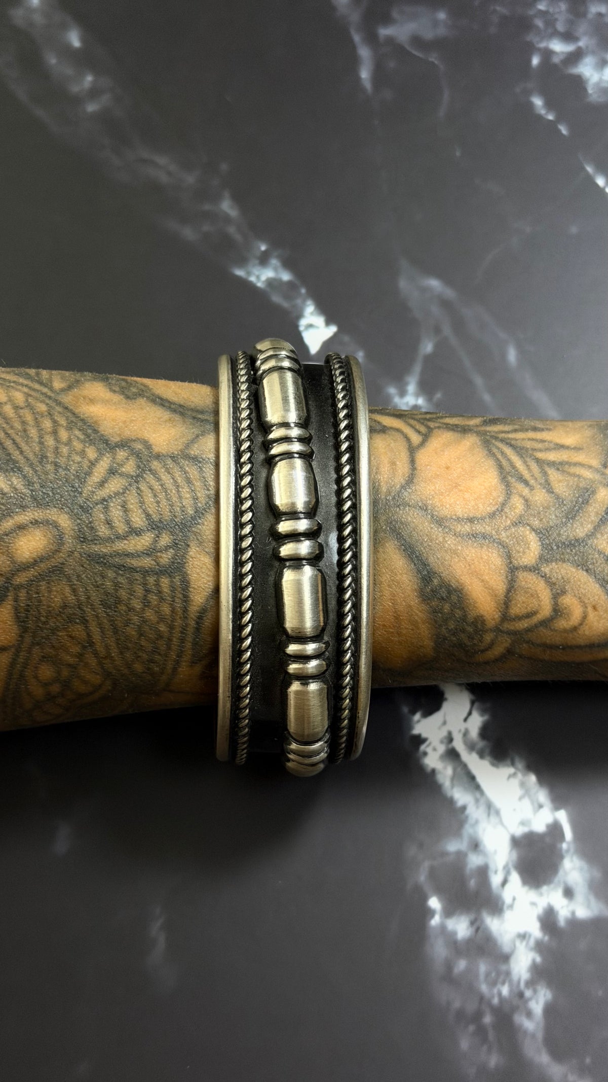 Leander Tahe Sterling Silver Cuff Bracelet