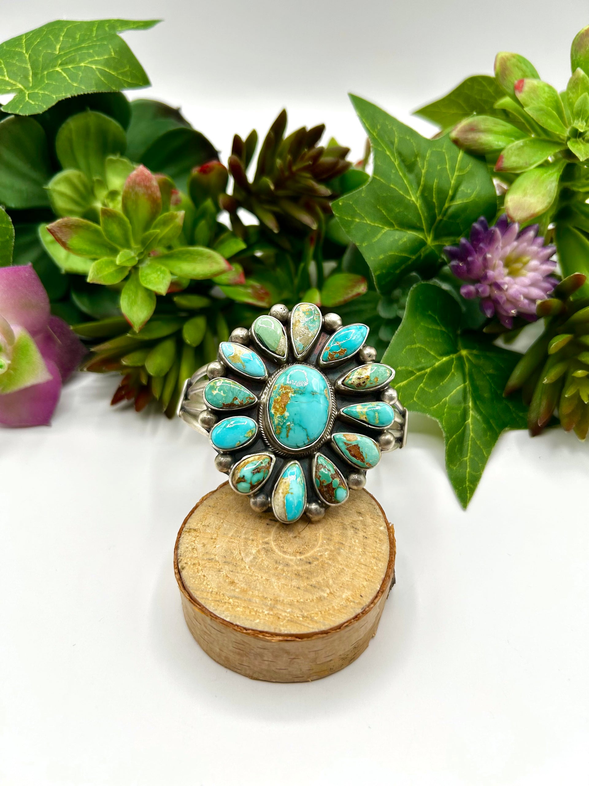 Kathleen Livingston Royston Turquoise & Sterling Silver Cuff Bracelet