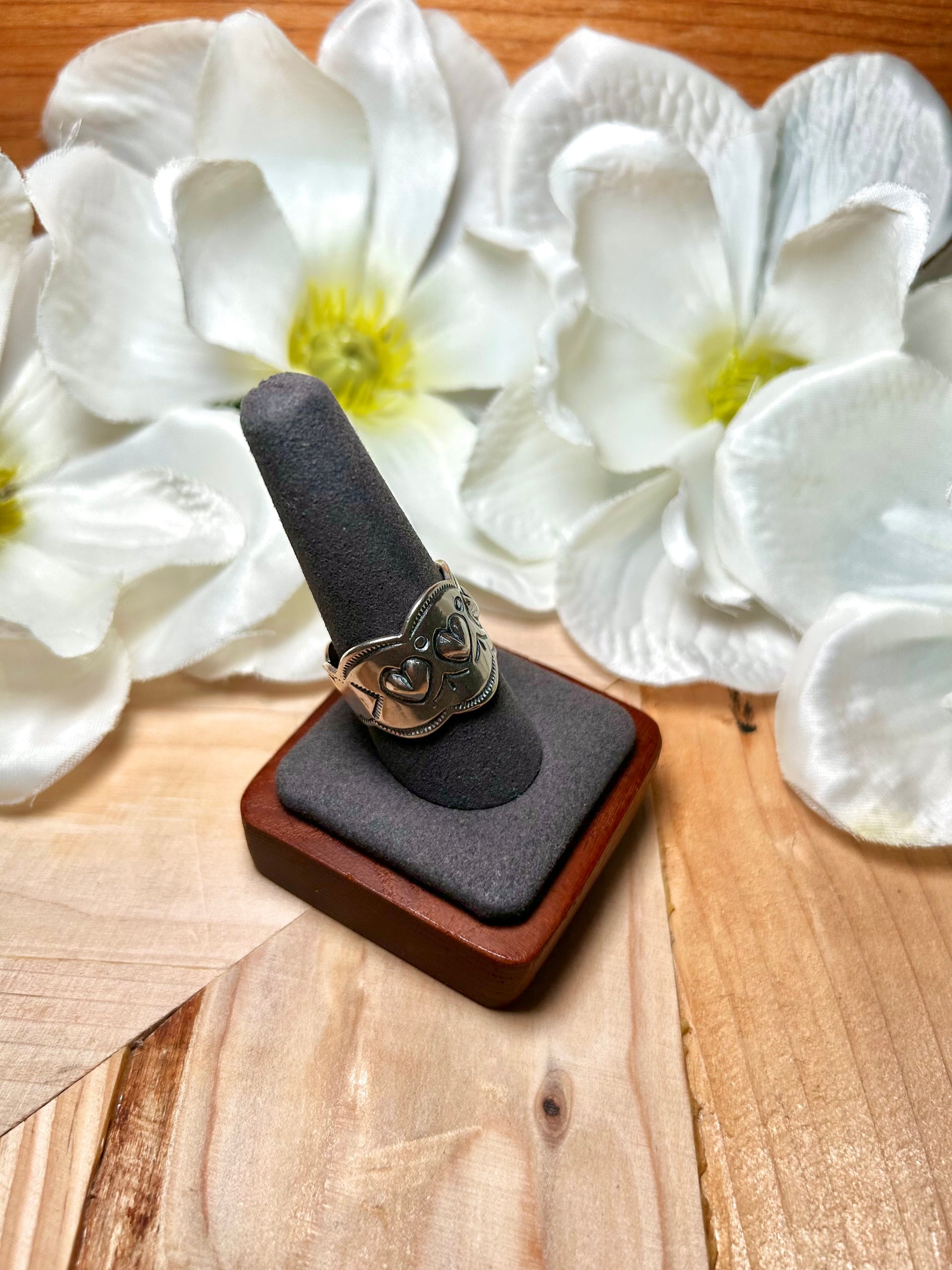 Navajo Made Sterling Silver Ring Size 10