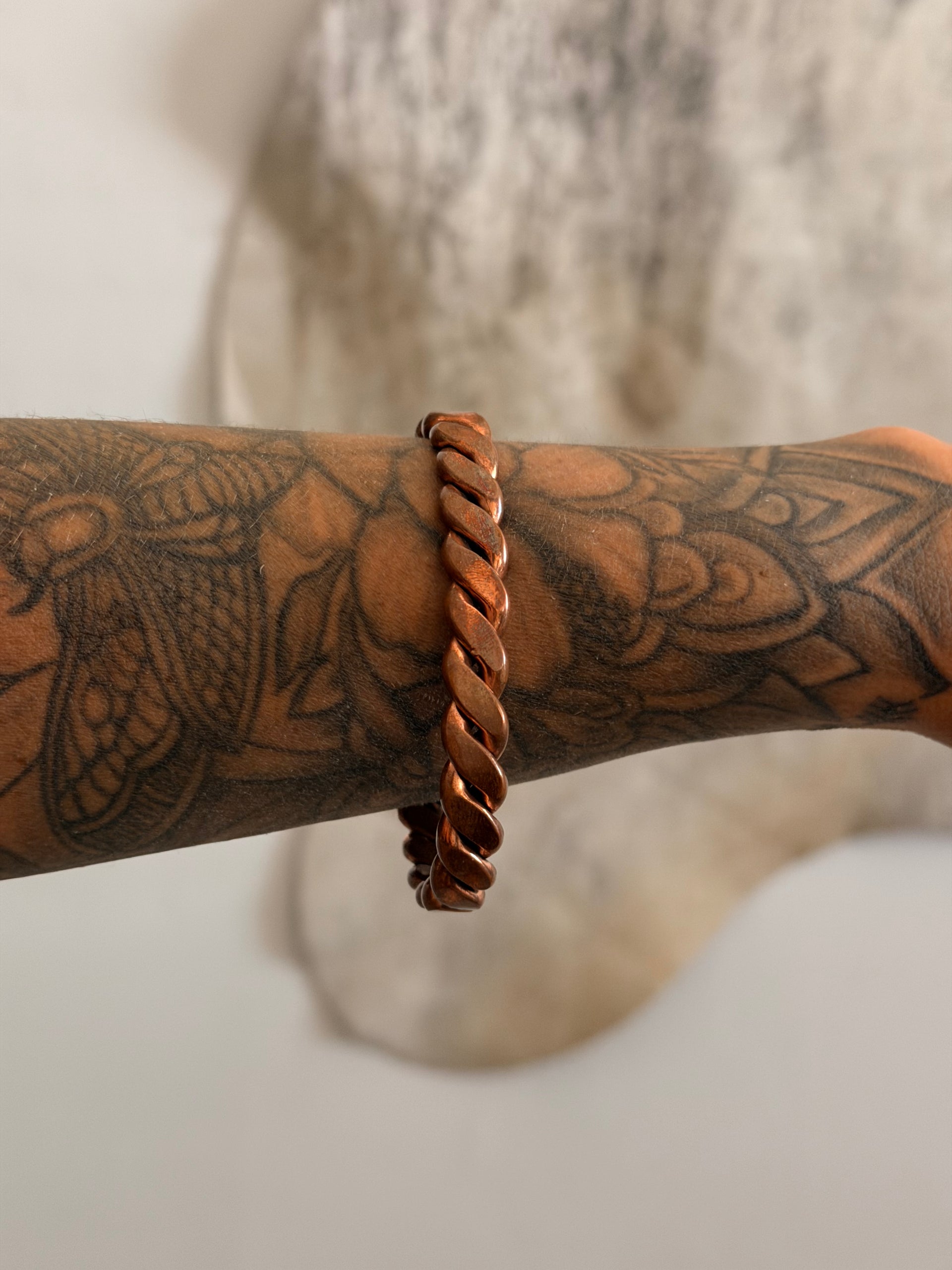 Navajo Made Copper Cuff Bracelet