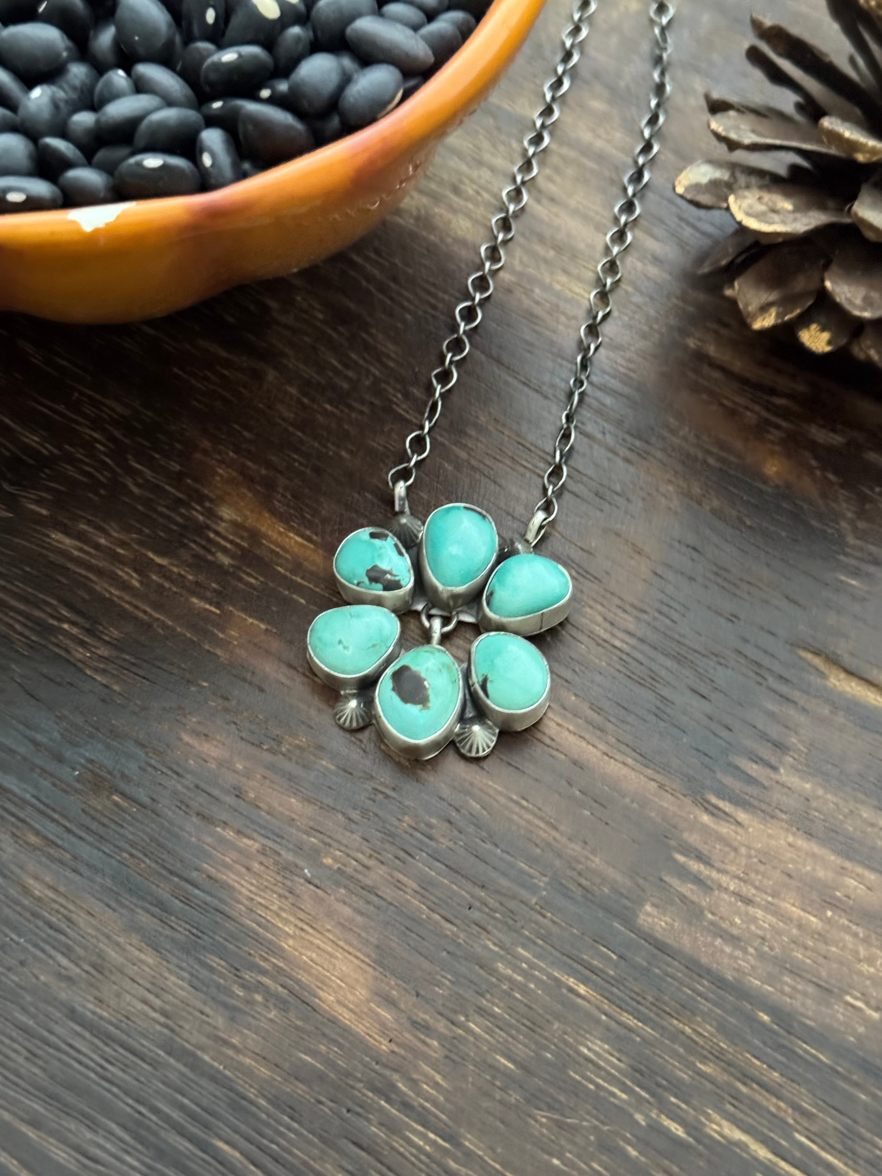 Timothy Yazzie Royston Turquoise & Sterling Silver Necklace