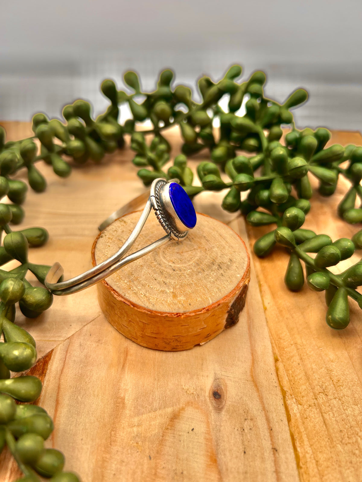 Dave Skeets Lapis & Sterling Silver Cuff Bracelet