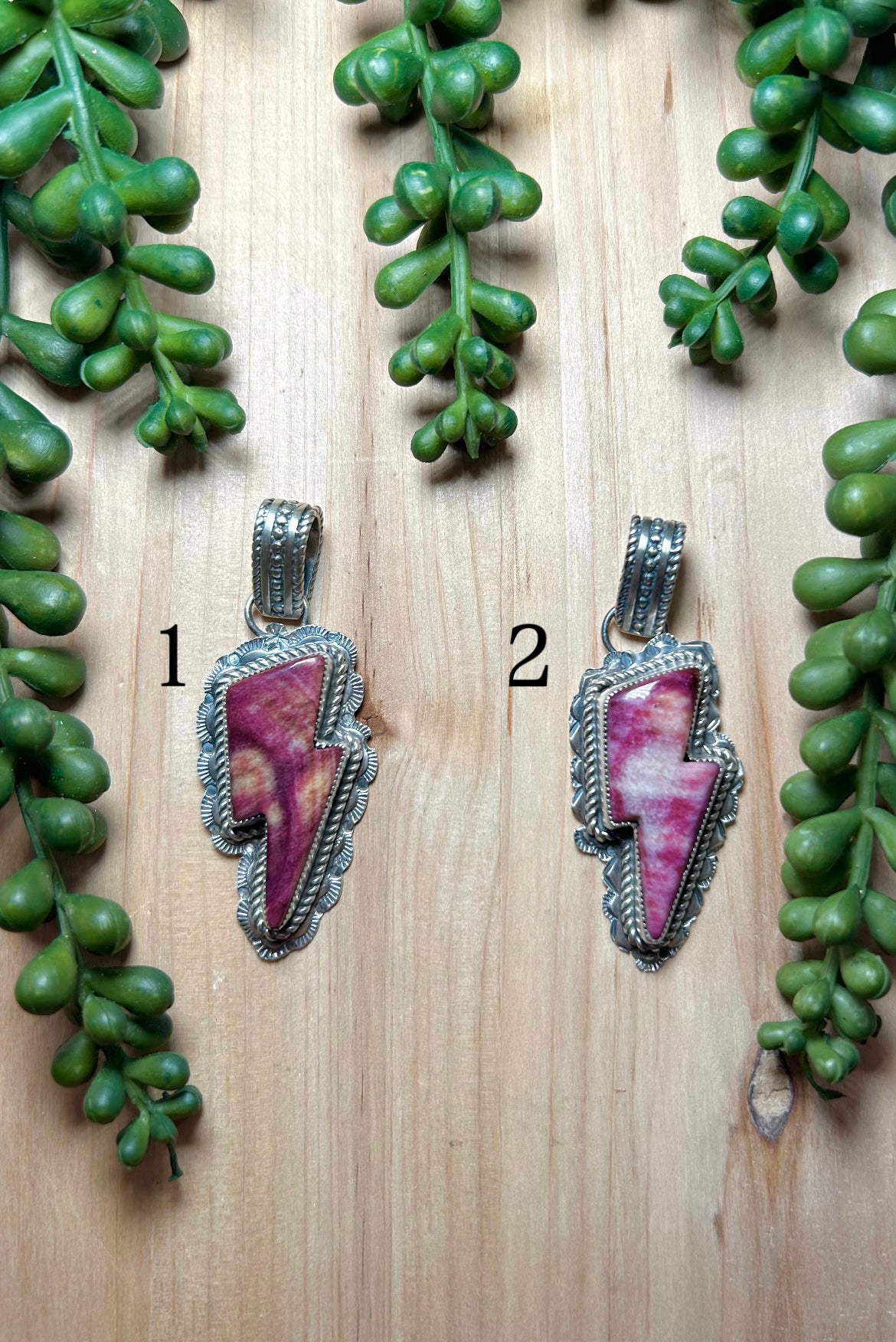 Navajo Made Purple Spiny Oyster & Sterling Silver Pendant