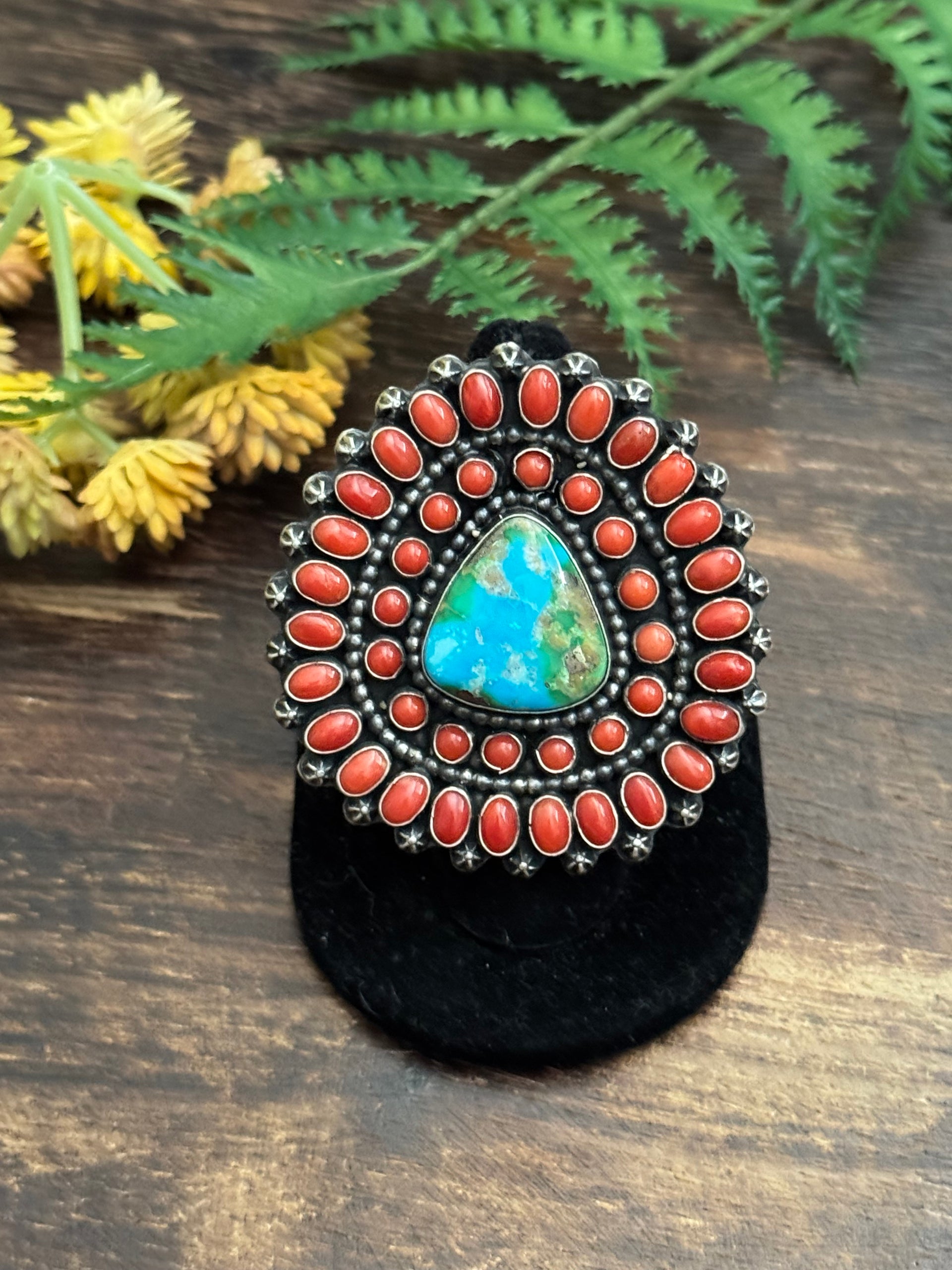 Shawn Cayatineto Multi Stone & Sterling Silver Ring Size 7.5