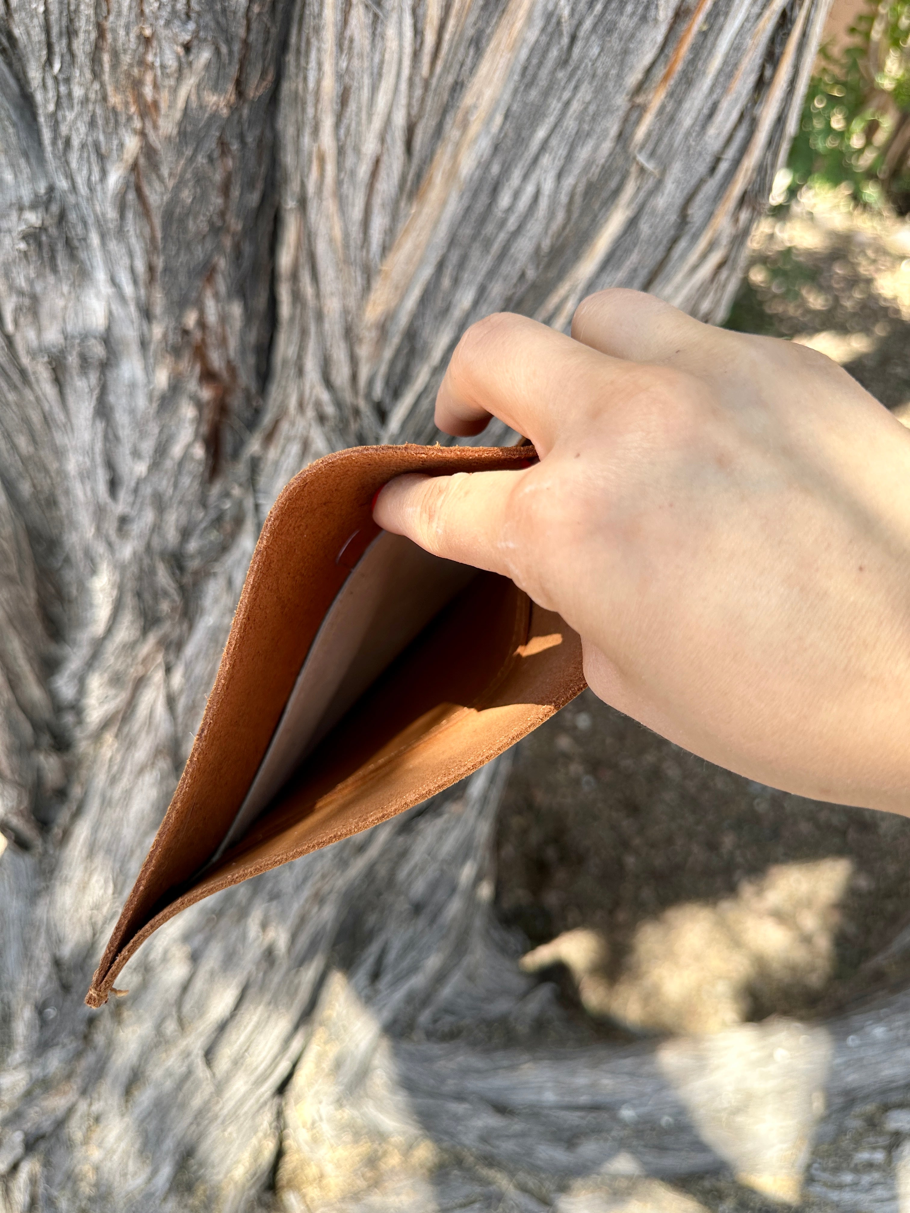 Genuine Tooled Leather Cowhide Stocking