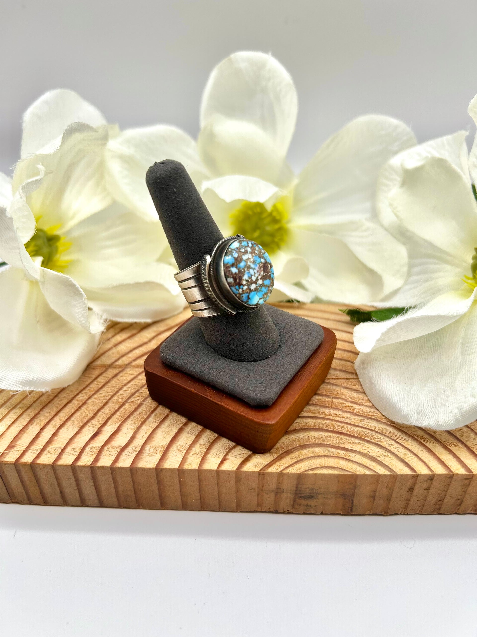 Tillie John Golden Hill & Sterling Silver Ring Size 9.5