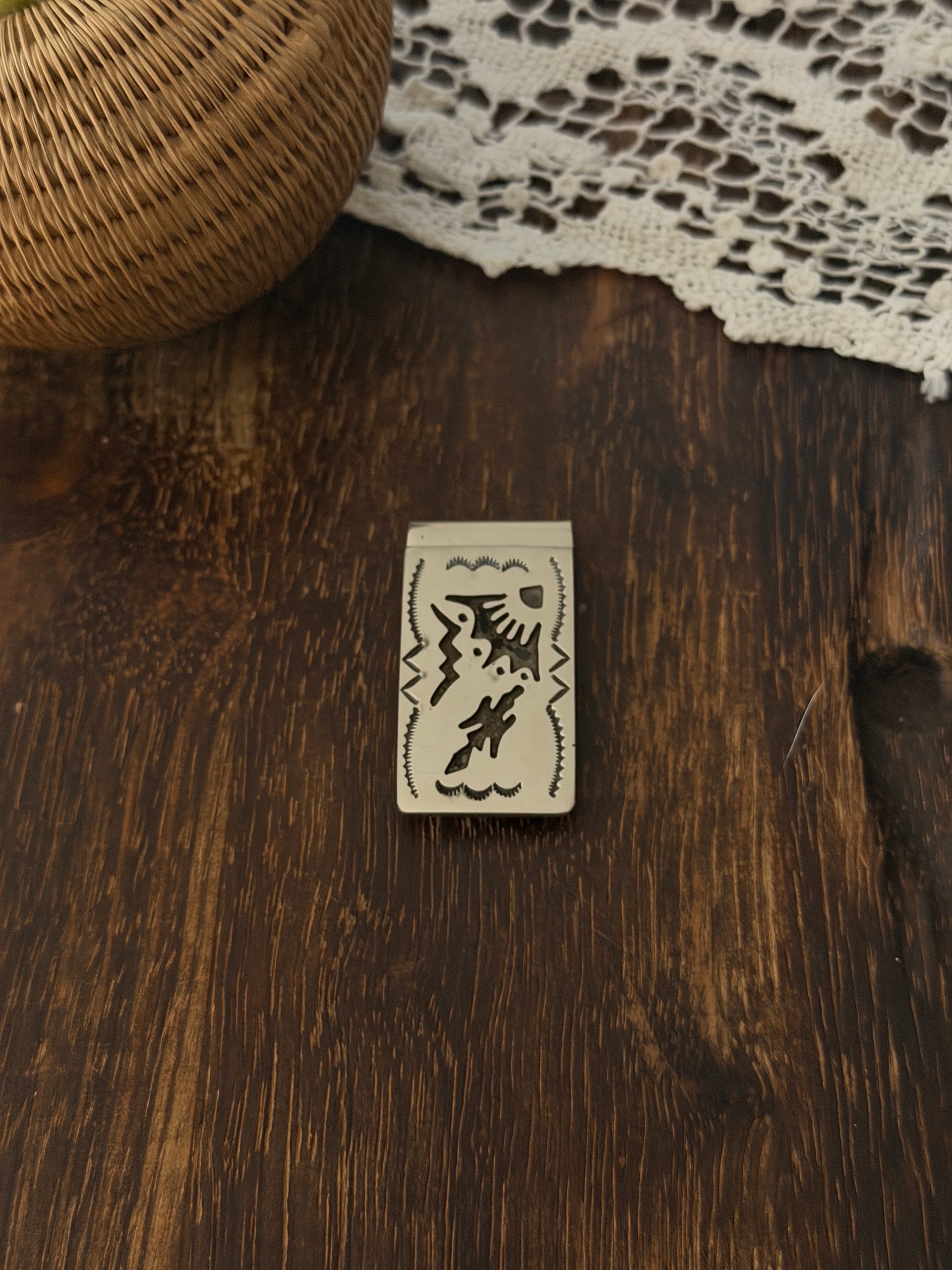Navajo Made Sterling Silver Money Clip