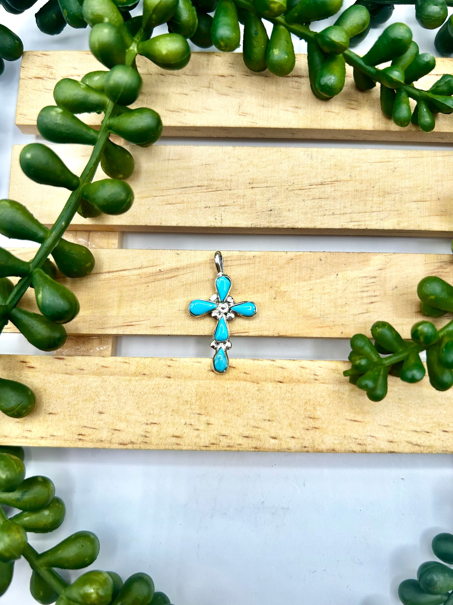 Bryce Voay Kingman Turquoise & Sterling Silver Pendant