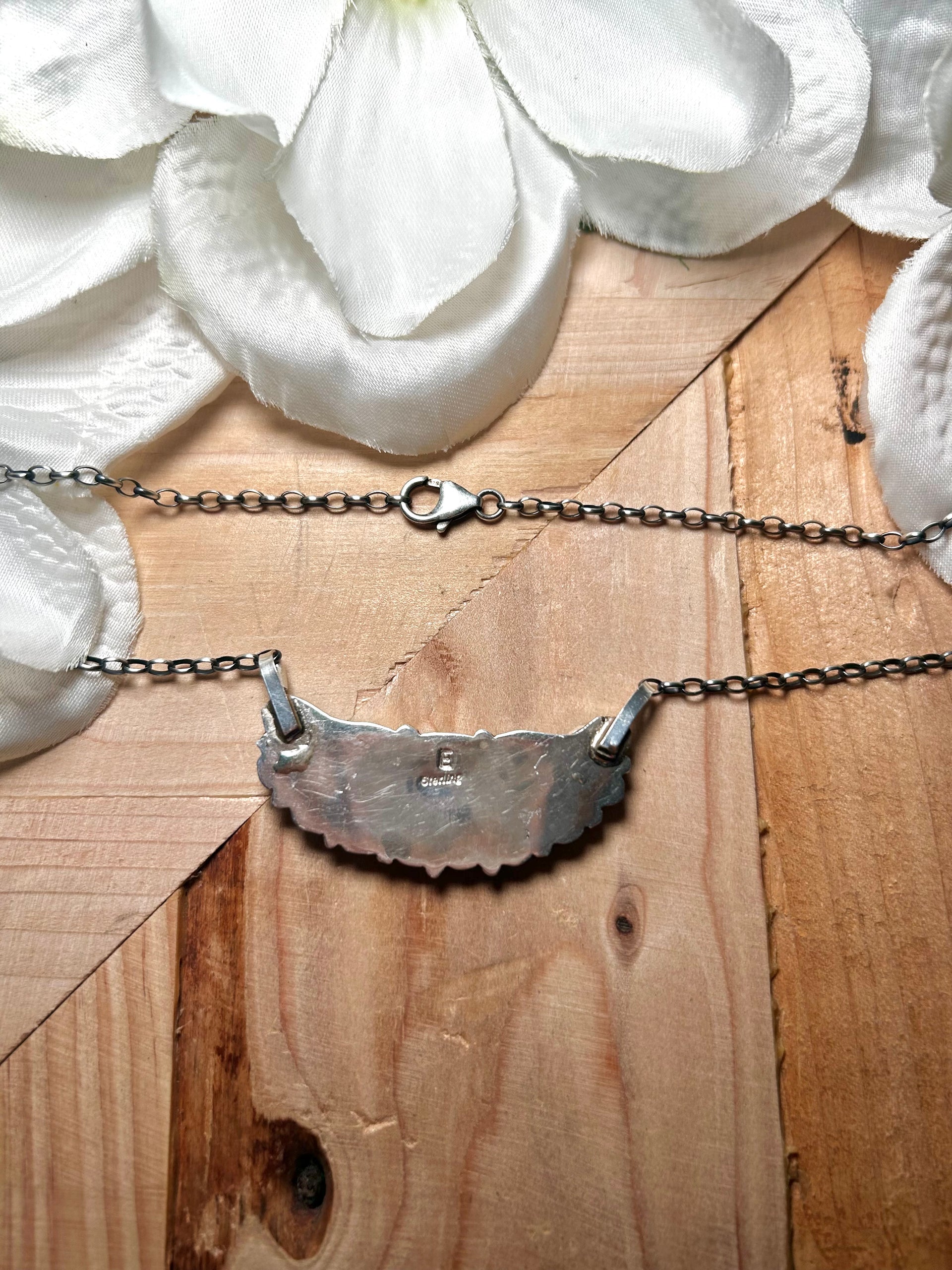 Eunis Tso Kingman Turquoise & Sterling Silver Necklace