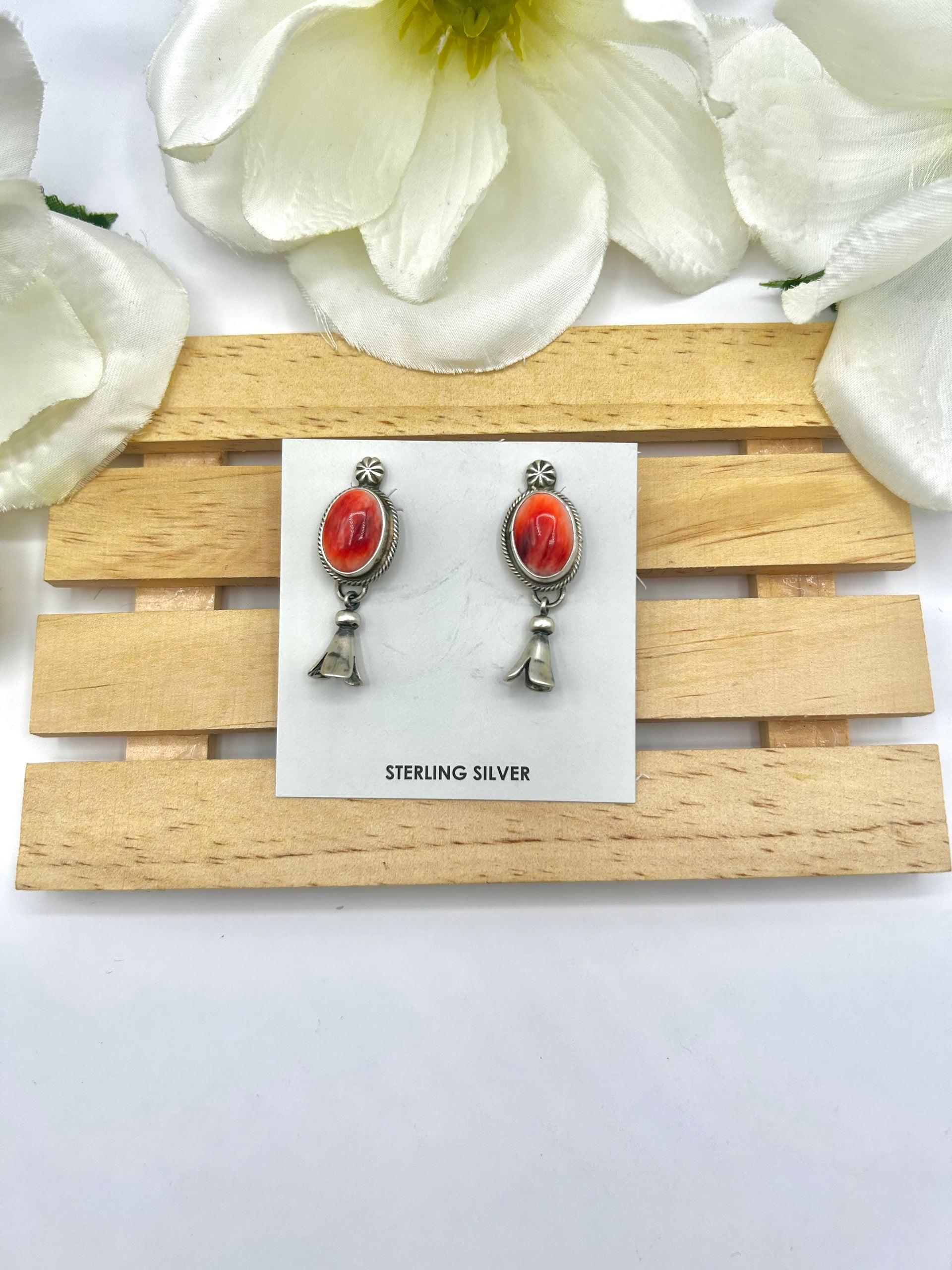 Jameson Garcia Spiny Oyster & Sterling Silver Post Earrings