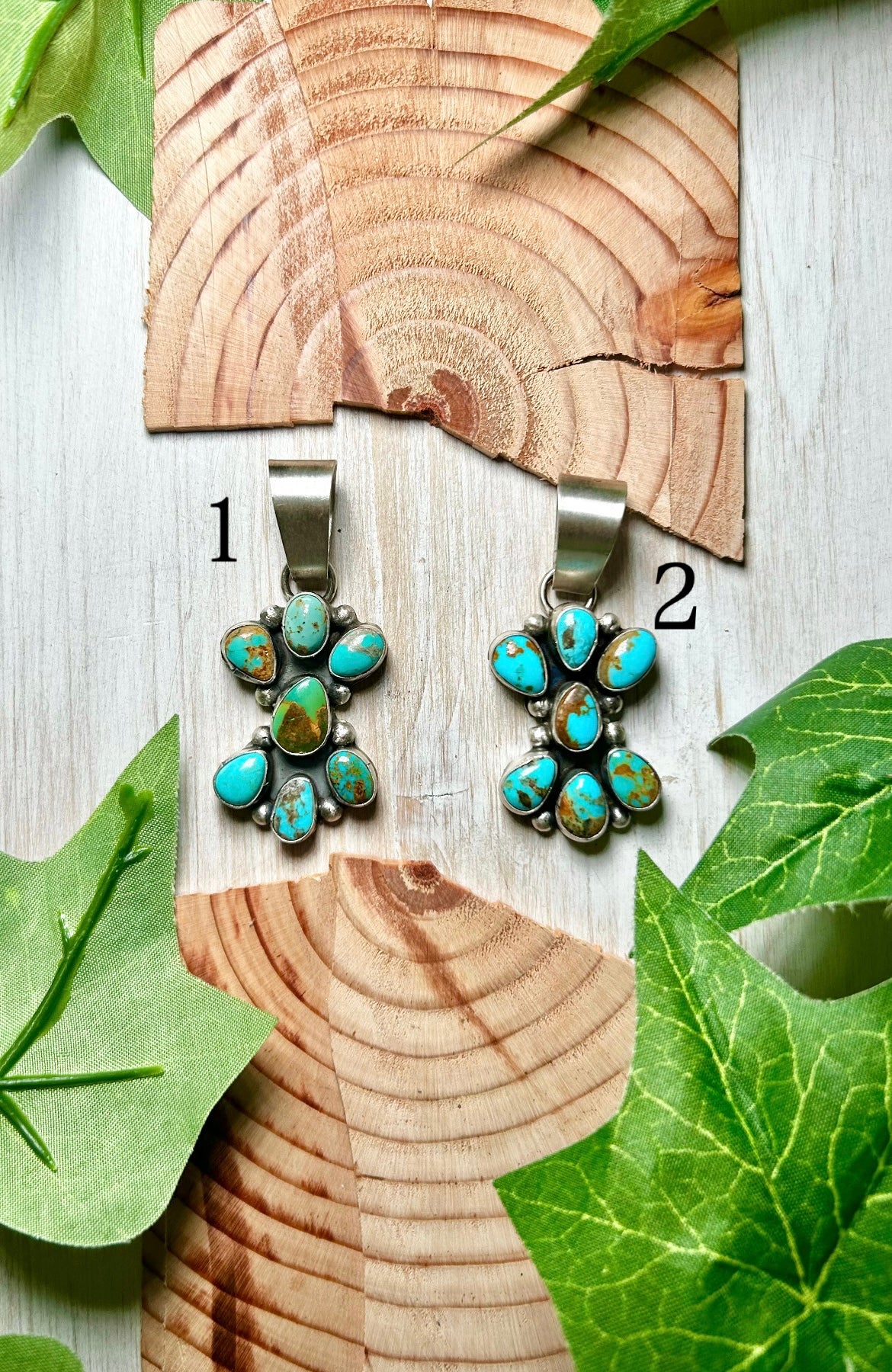 Timothy Yazzie Kingman Turquoise & Sterling Silver Pendant