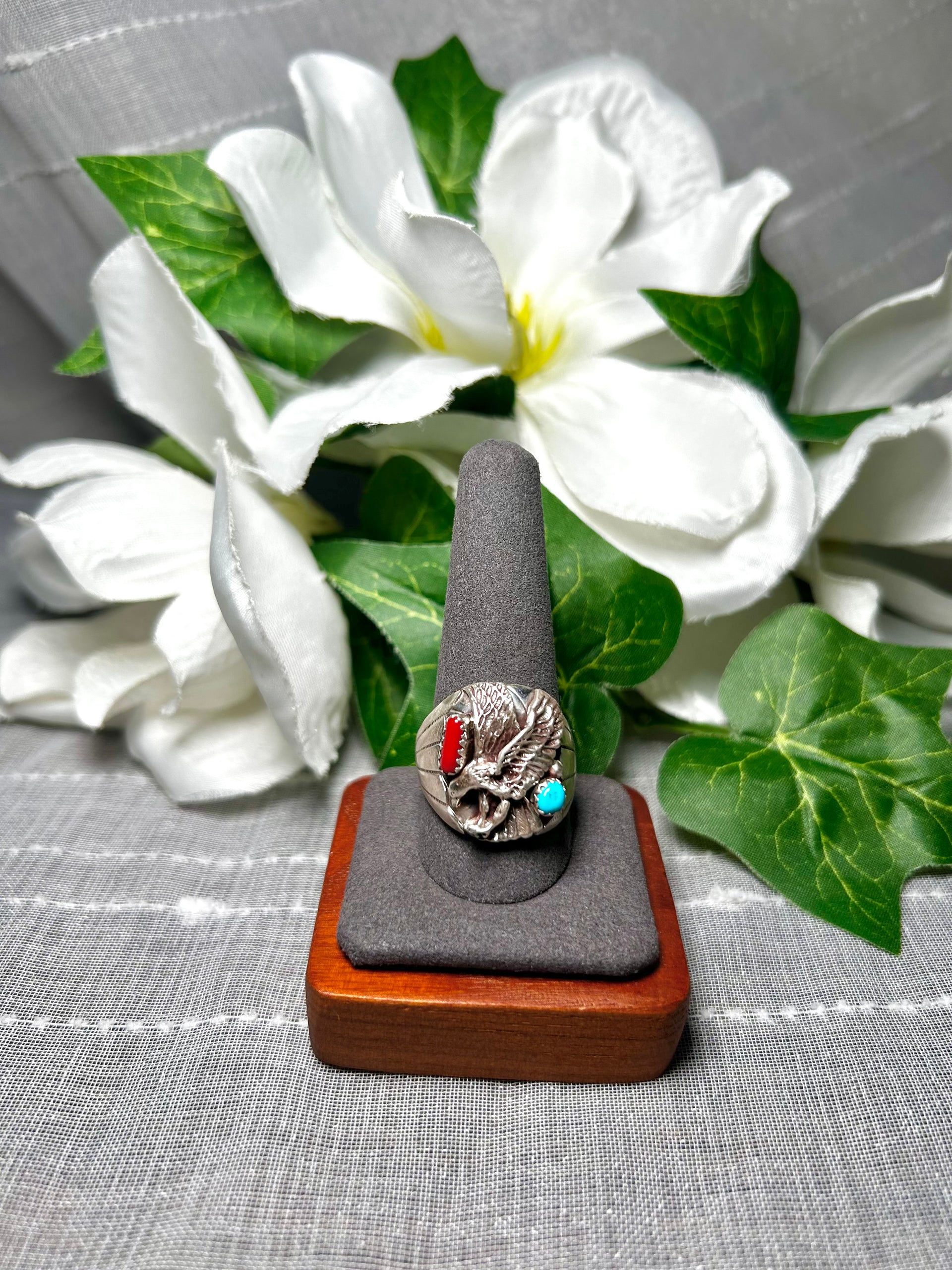 Grace Smith Multi Stone & Sterling Silver Ring Size 10.5