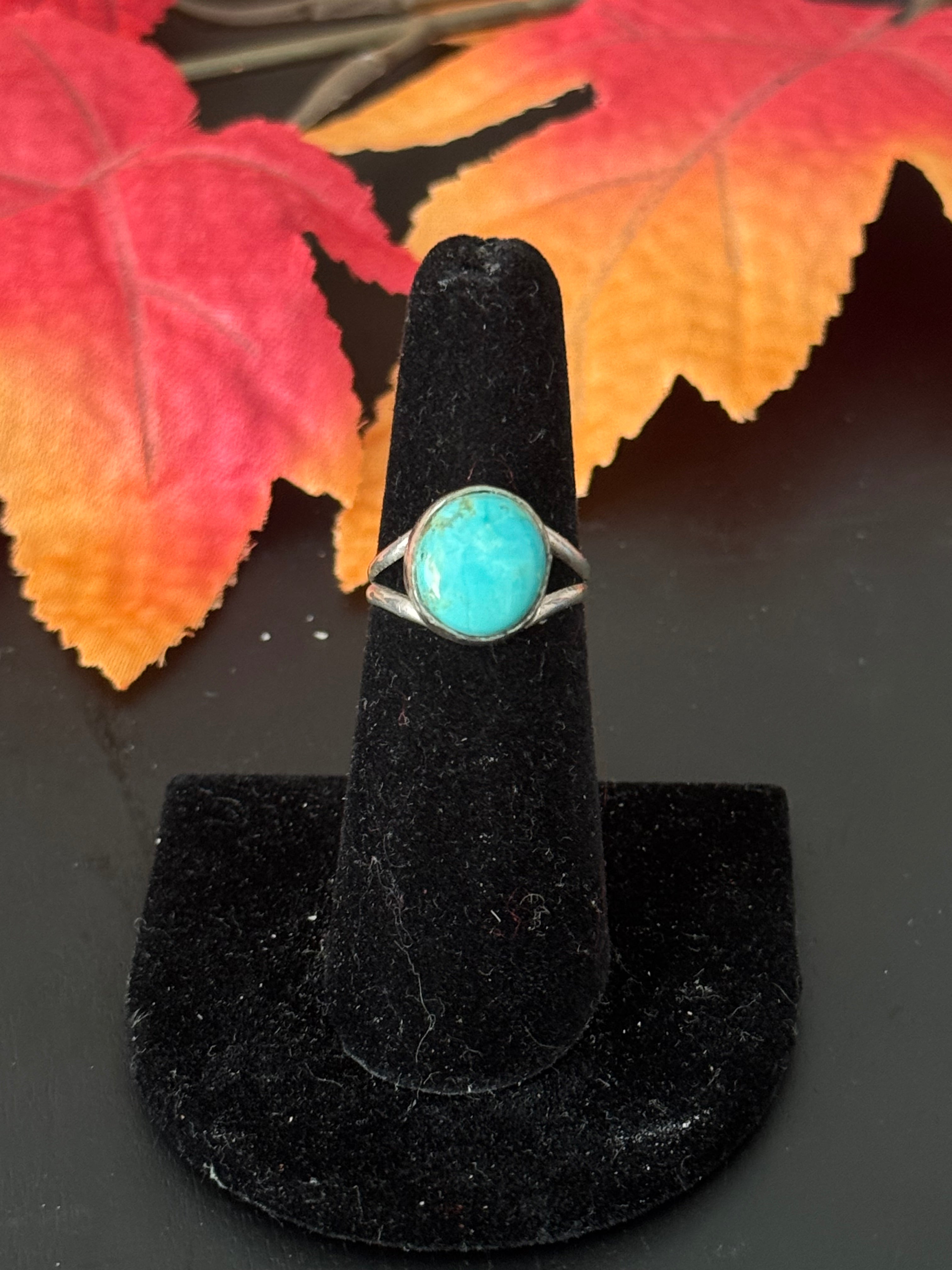 Navajo Made Royston Turquoise & Sterling Silver Ring