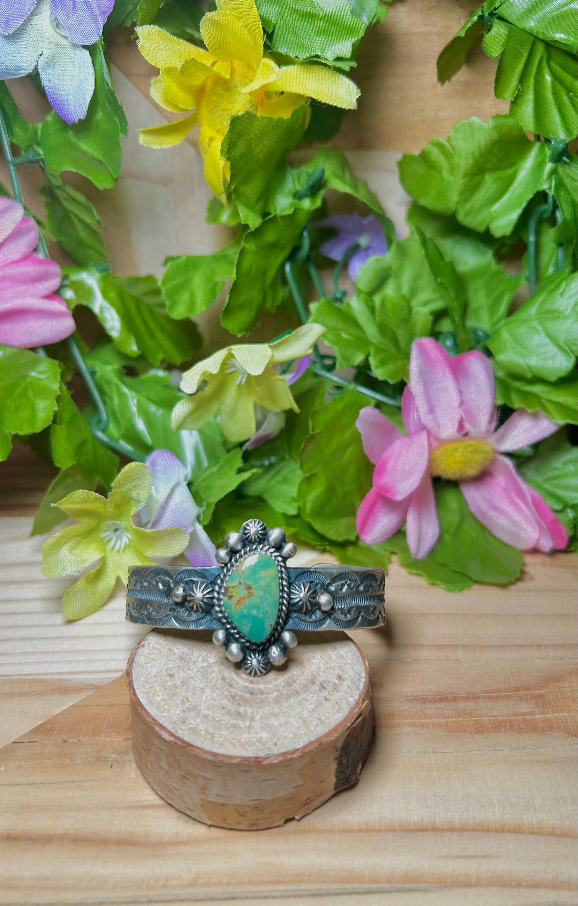 Kindale Billah Kingman Turquoise & Sterling Silver Cuff Bracelet