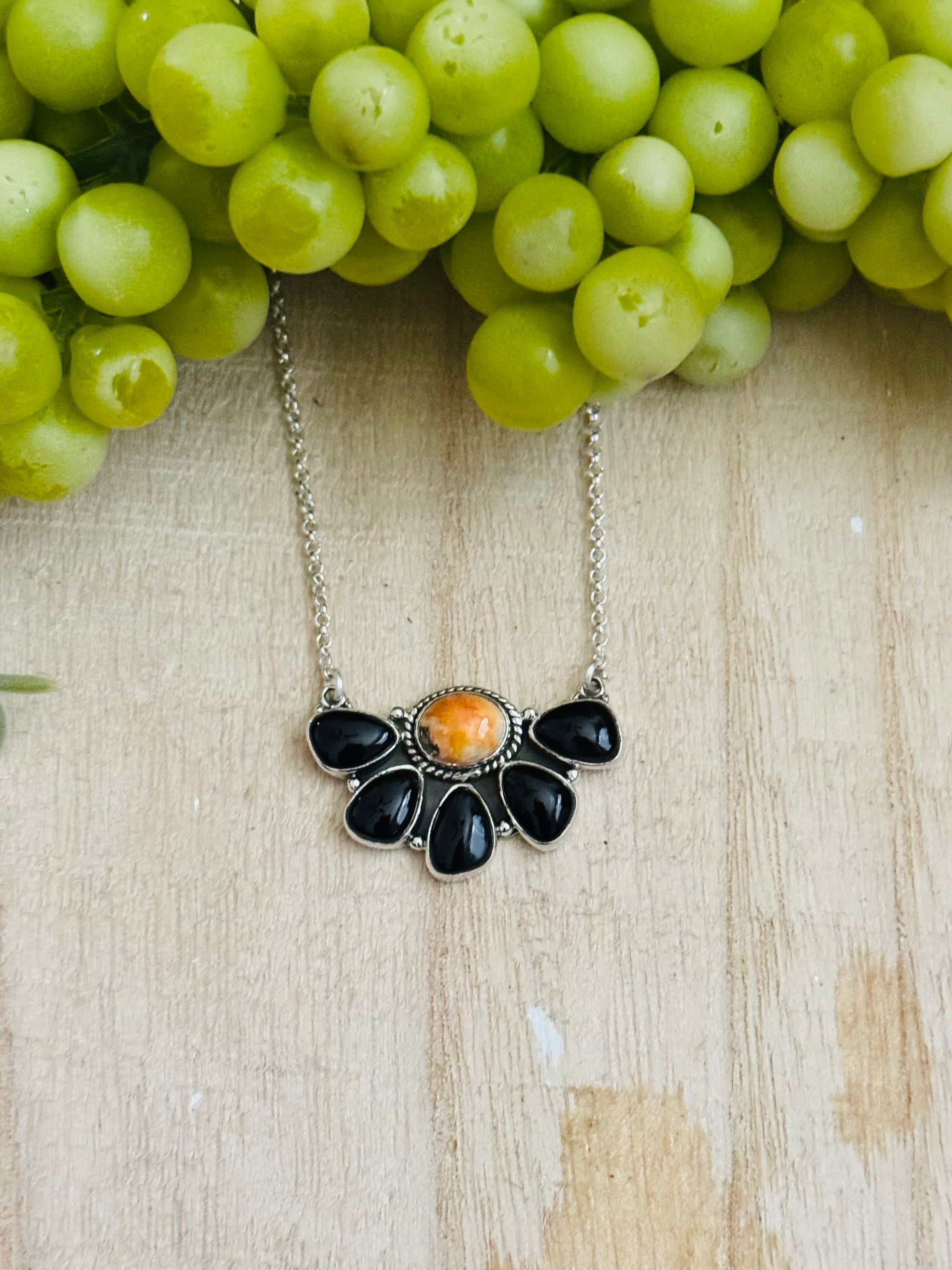 Southwest Made Multi Stone & Sterling Silver Necklace